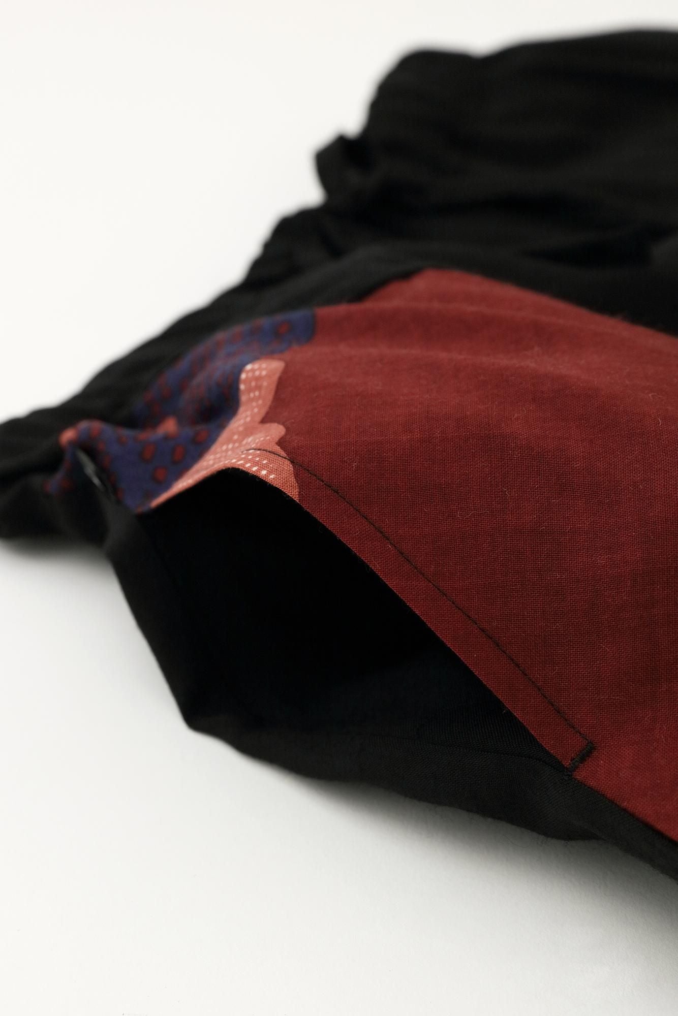 モスリン 富士(ふじ) 2.0/濡羽色(ぬればいろ)×籬菊模様(まがきぎくもよう) 写し(うつし)