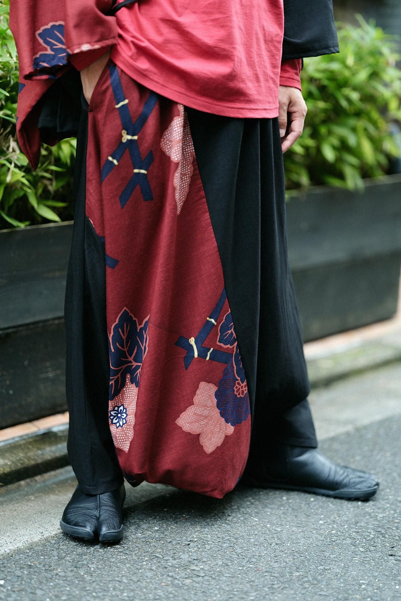 モスリン 富士(ふじ) 2.0/濡羽色(ぬればいろ)×籬菊模様(まがきぎくもよう) 写し(うつし)