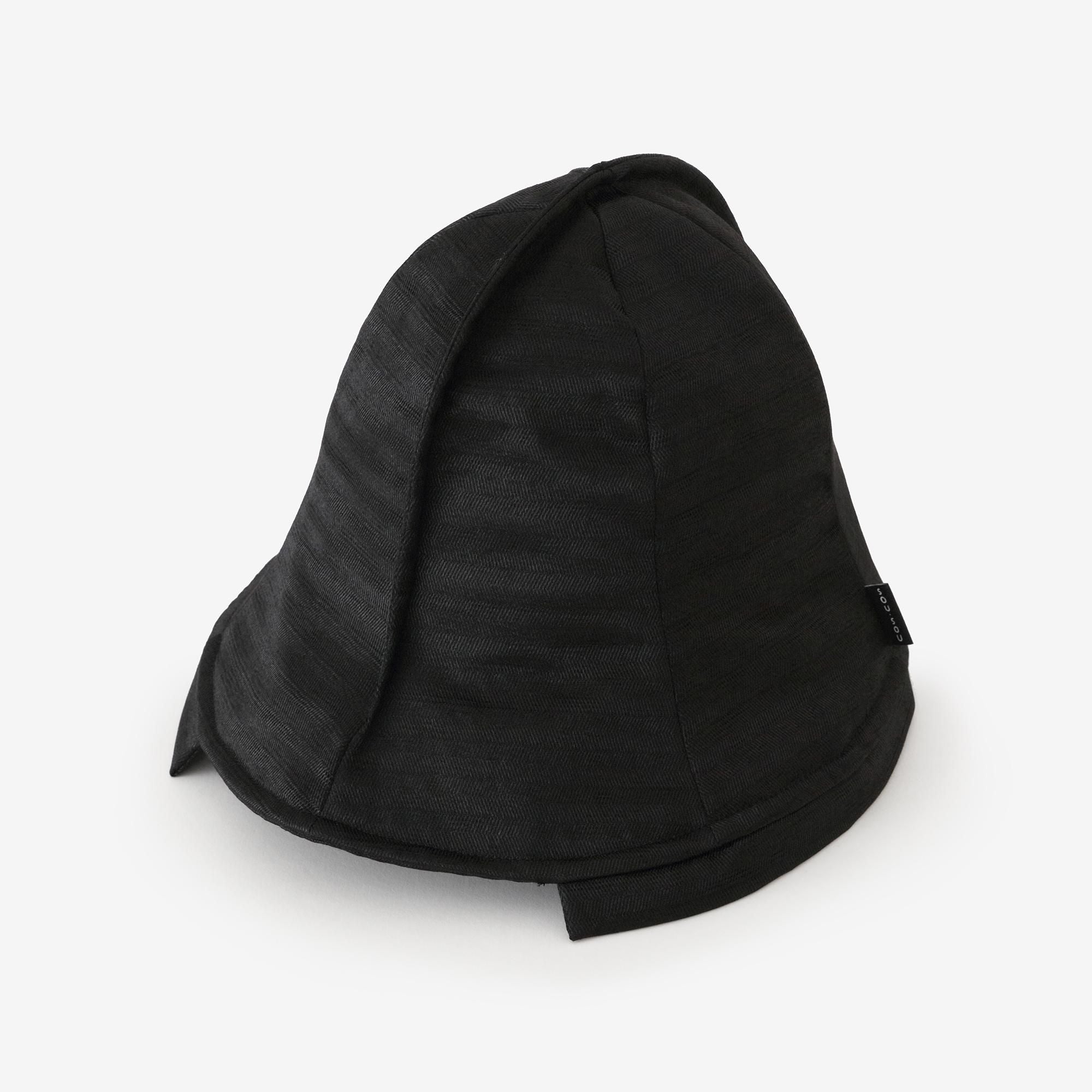 変わり織 一条笠（いちじょうがさ） 錣（しころ）／濡羽色（ぬれば