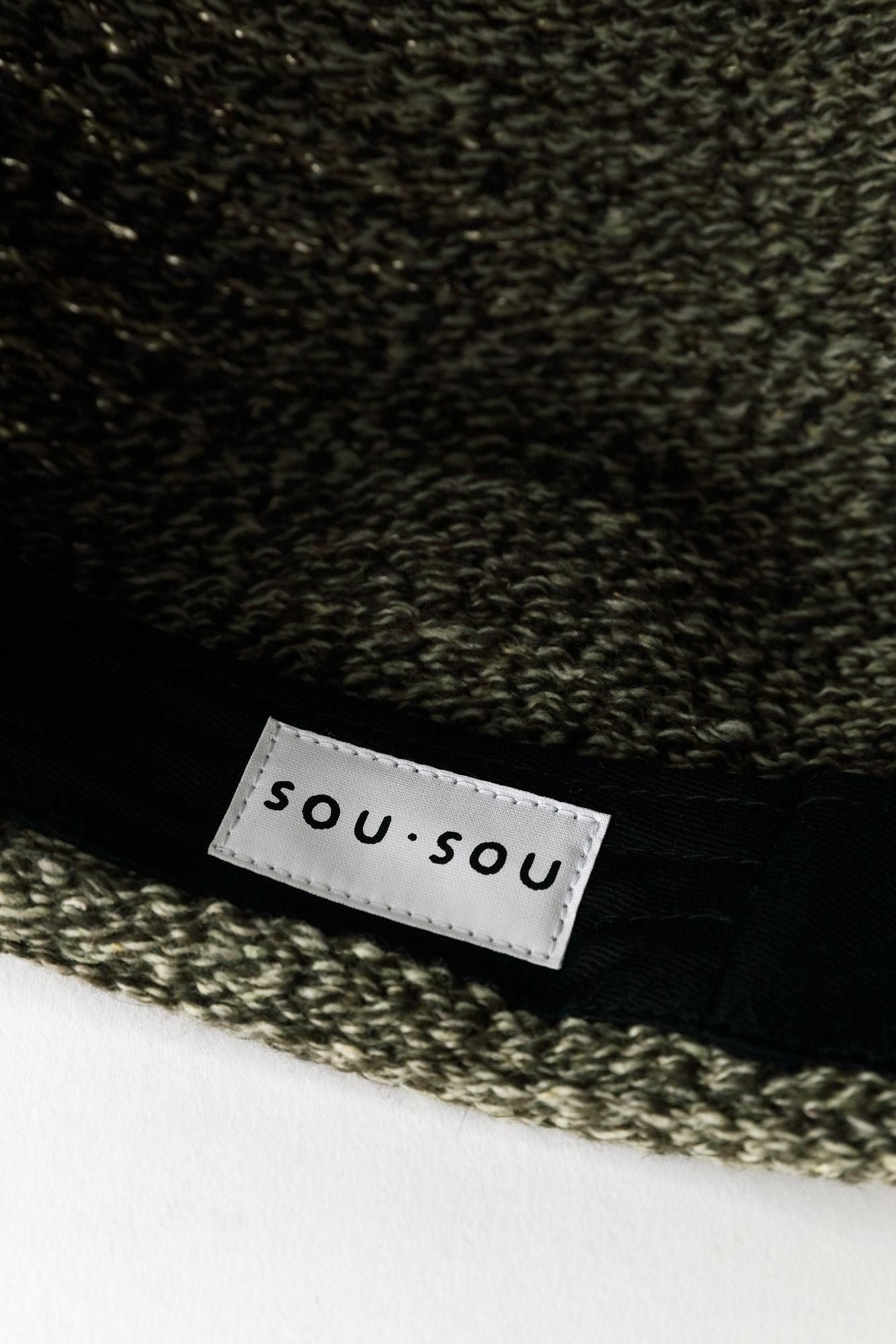 真絲混紡擬寶珠 貝蕾帽/煤竹色