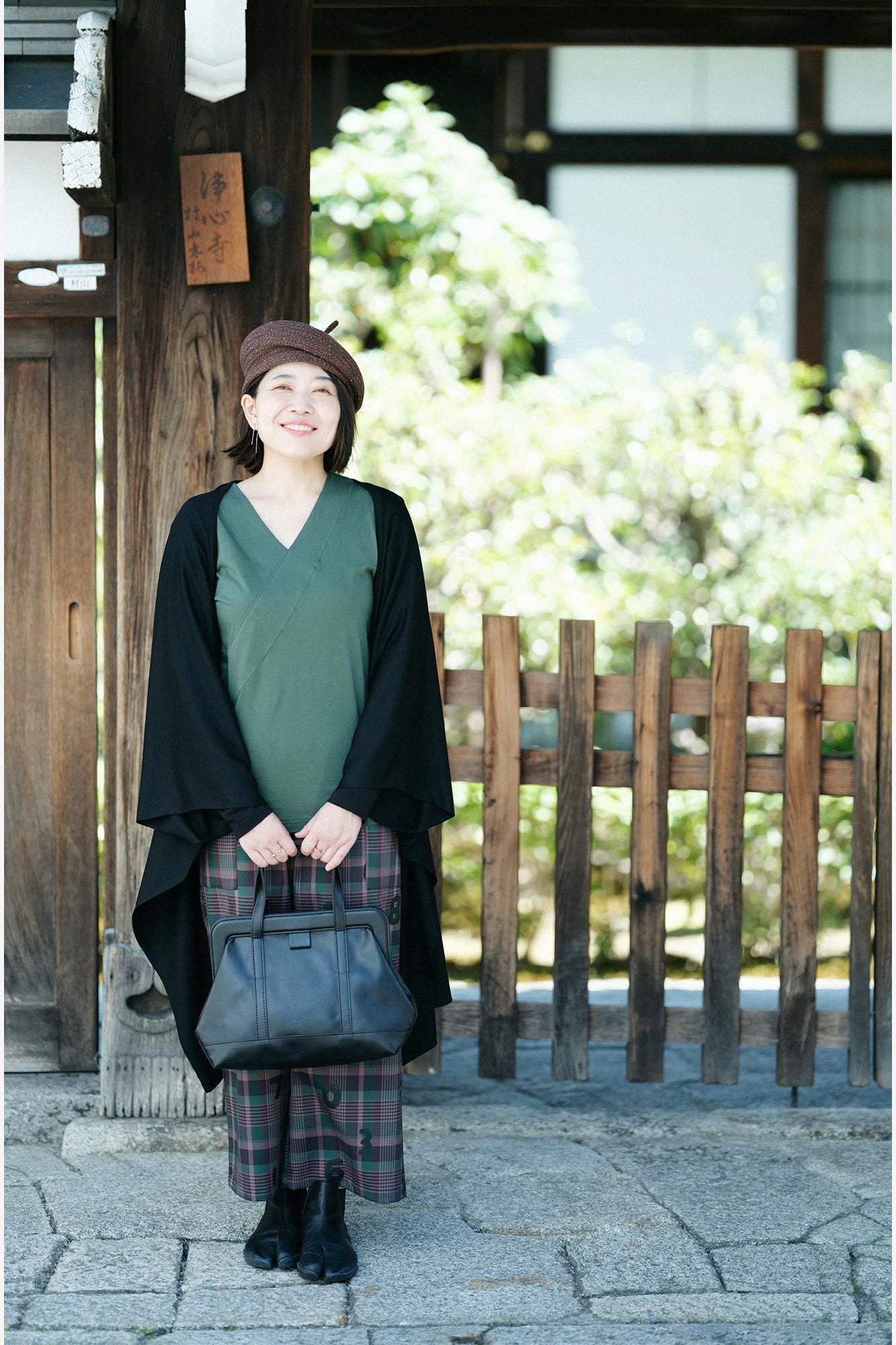 シルク混_擬宝珠(ぎぼし)/焦茶杢(こげちゃもく)