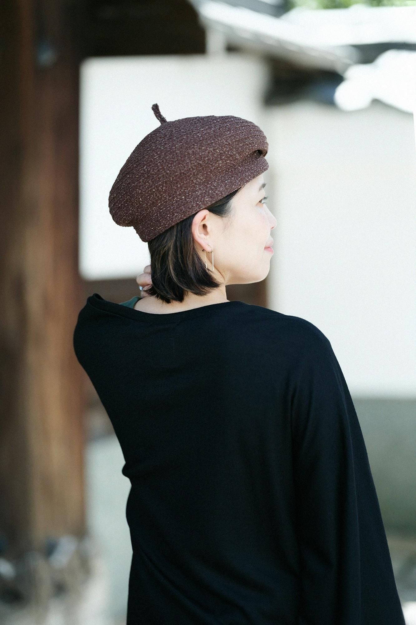 シルク混_擬宝珠(ぎぼし)/焦茶杢(こげちゃもく)