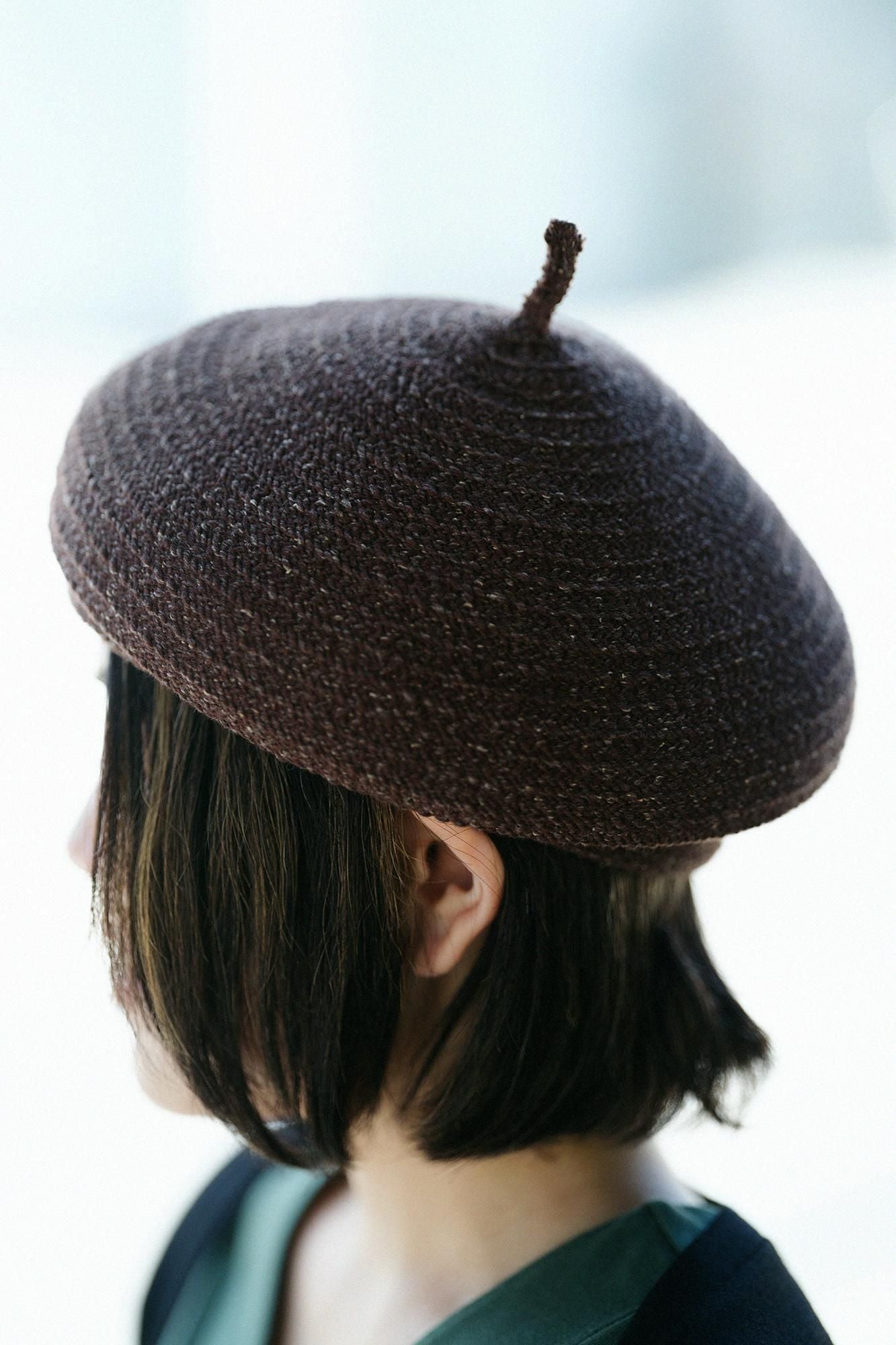 シルク混_擬宝珠(ぎぼし)/焦茶杢(こげちゃもく)