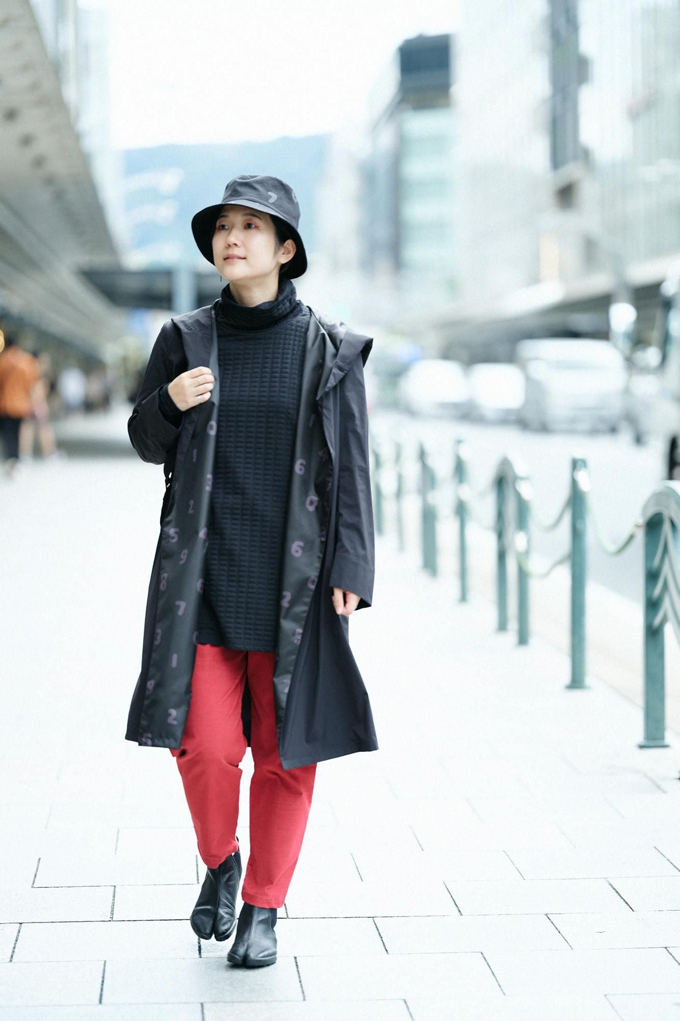 퀼트 니트 트위스트터틀 l/s 튜닉/검은색