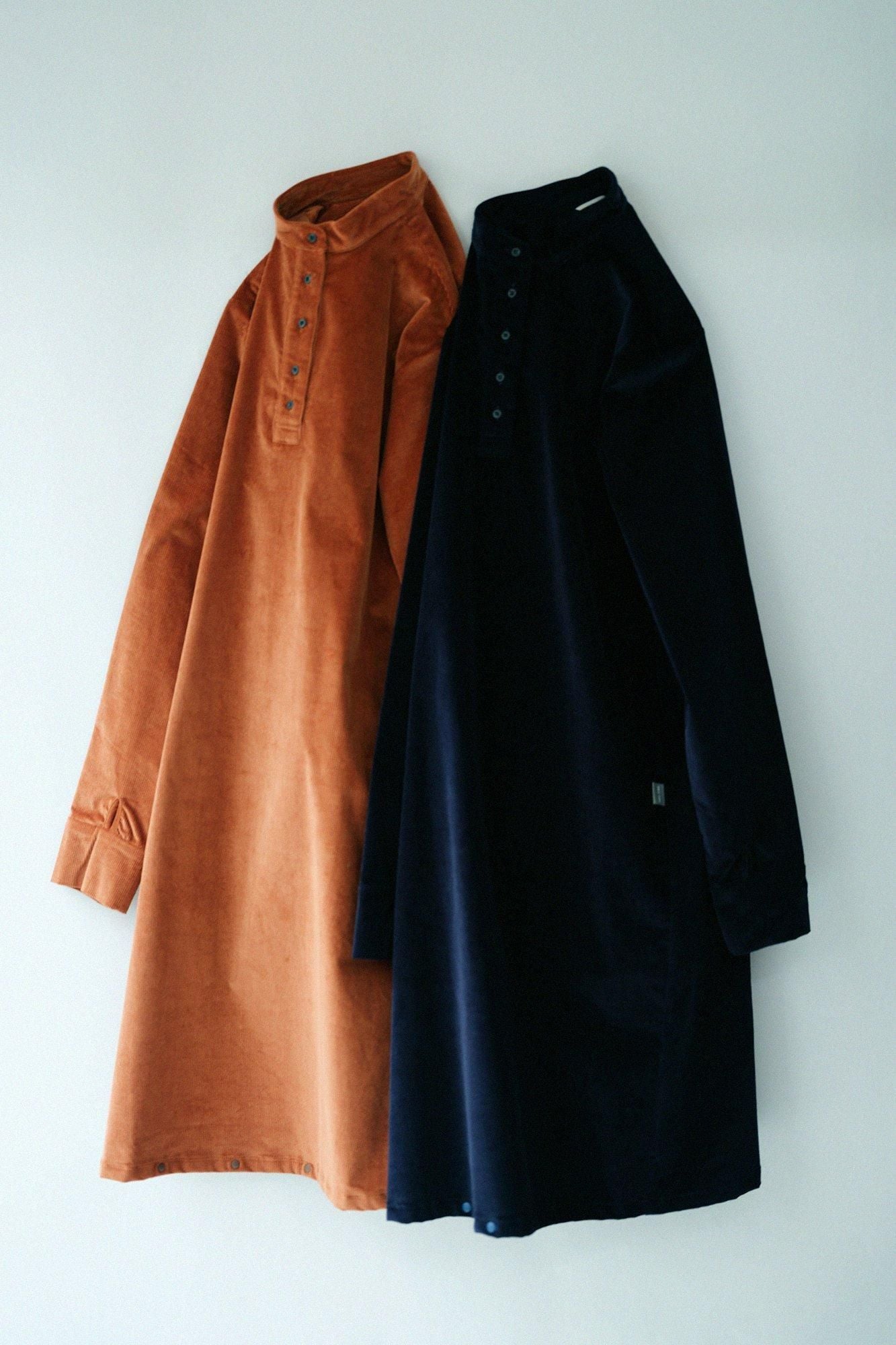 Stretch Corduroy BIKE One-piece Dress/Raw Sienna