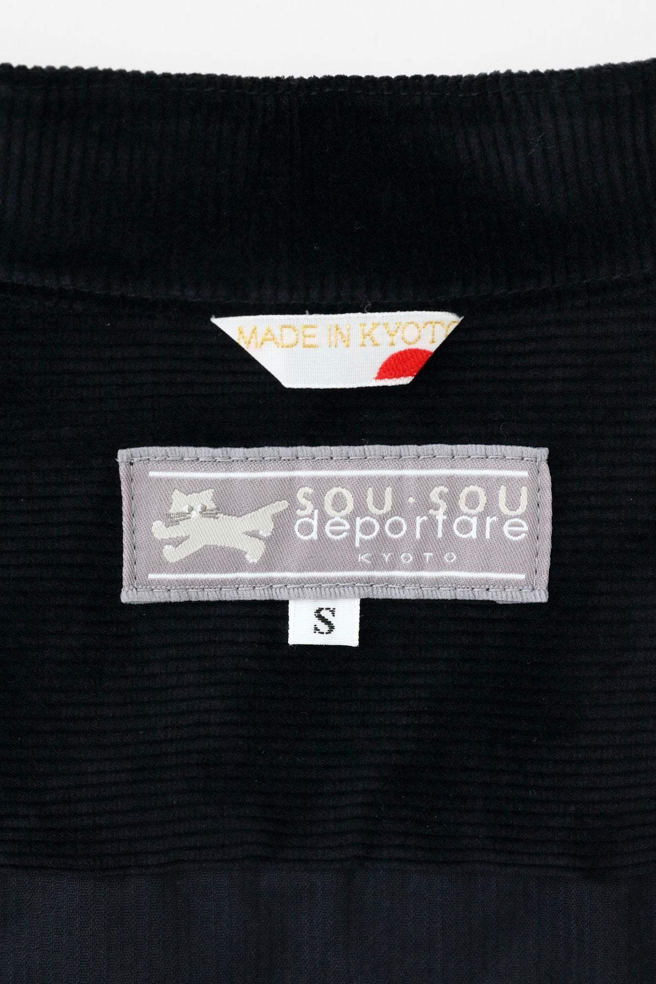 彈性燈芯絨BIKE 連身裙/深藍