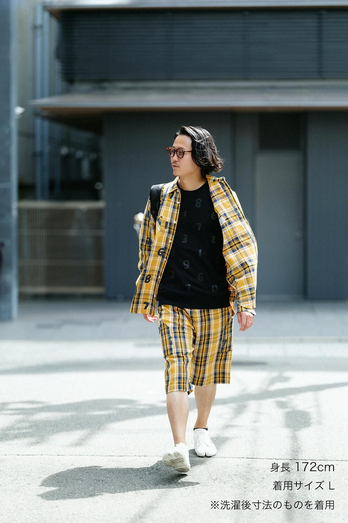 Heavy TwillCheck BIKE Shorts/deErotic×SO-SU-U