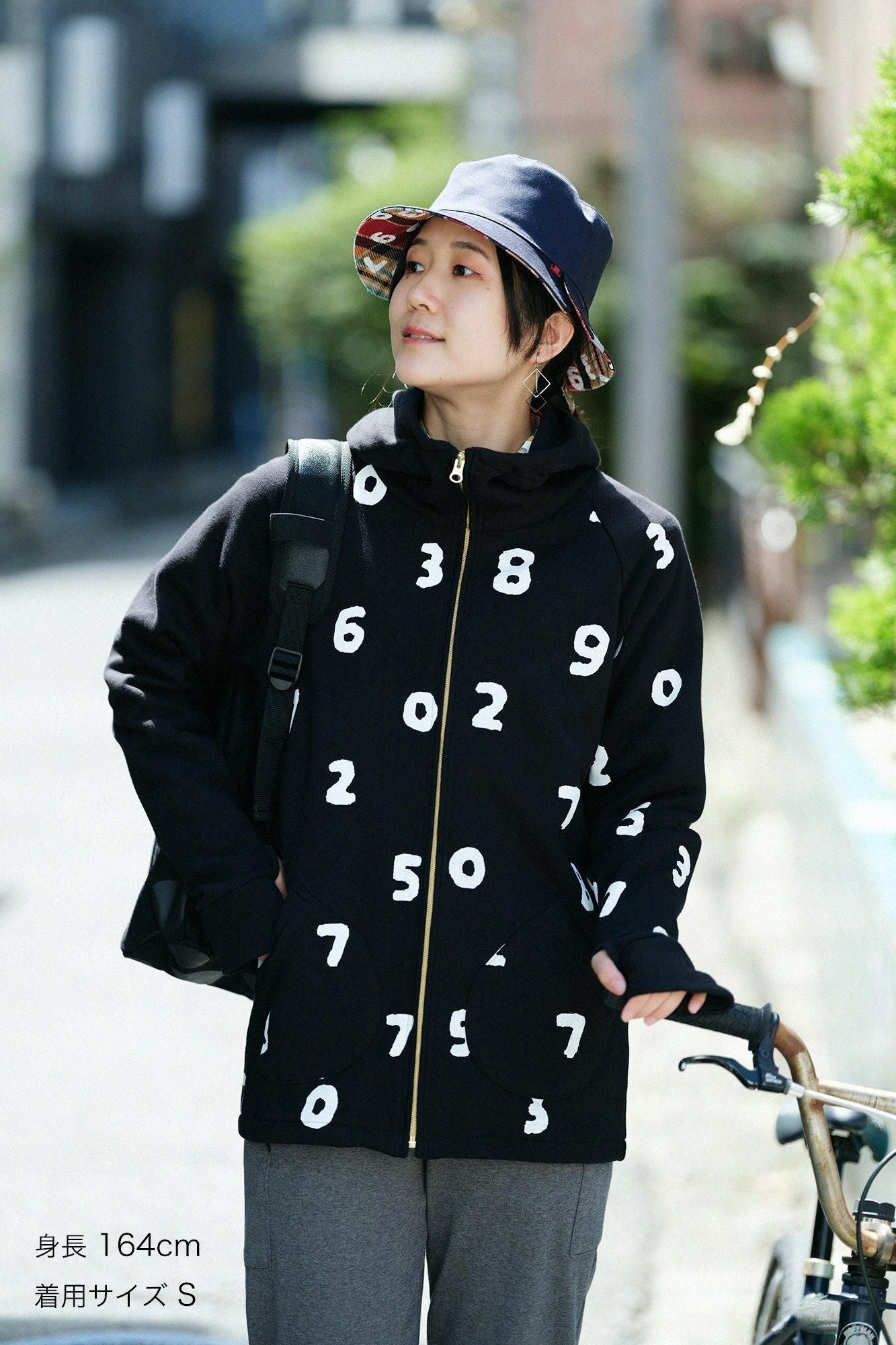 Fleece BIKE Parka/SO-SU-Uand Blank wet feather color (Nu(biro)×tsuminds old time withtoo