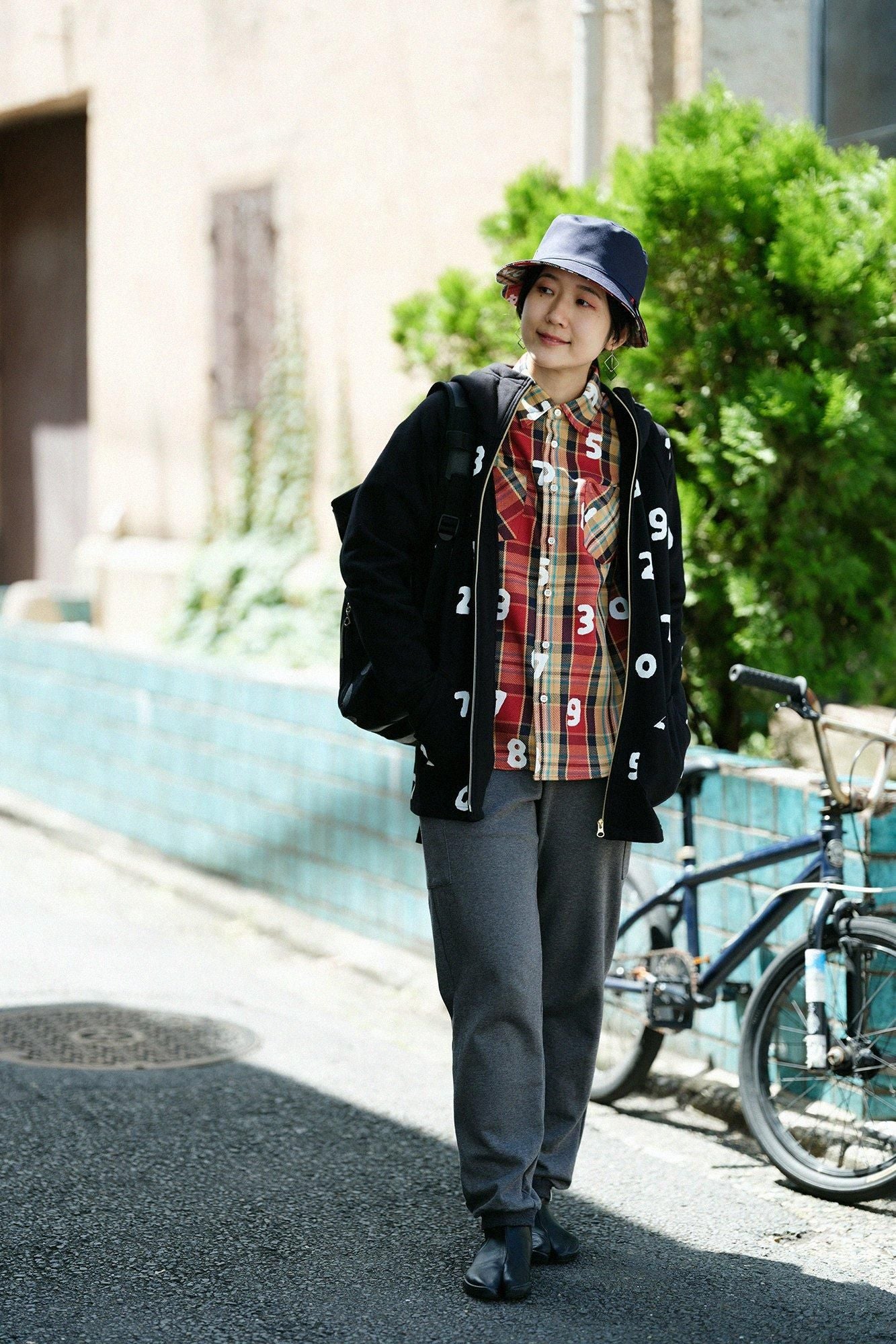 Fleece BIKE Parka/SO-SU-Uand Blank wet feather color (Nu(biro)×tsuminds old time withtoo