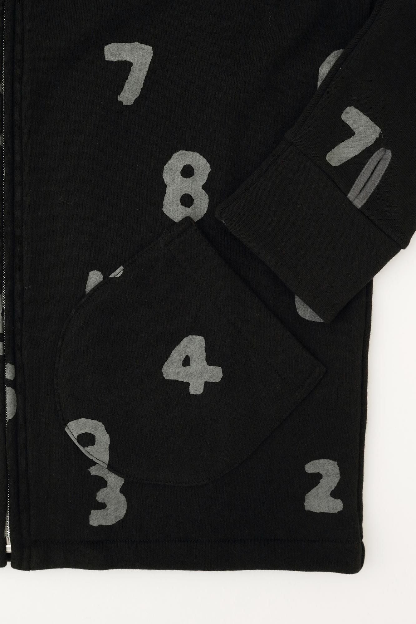 內抓毛BIKE 連帽外套/ SO-SU-U十數和留白黑色×深灰色