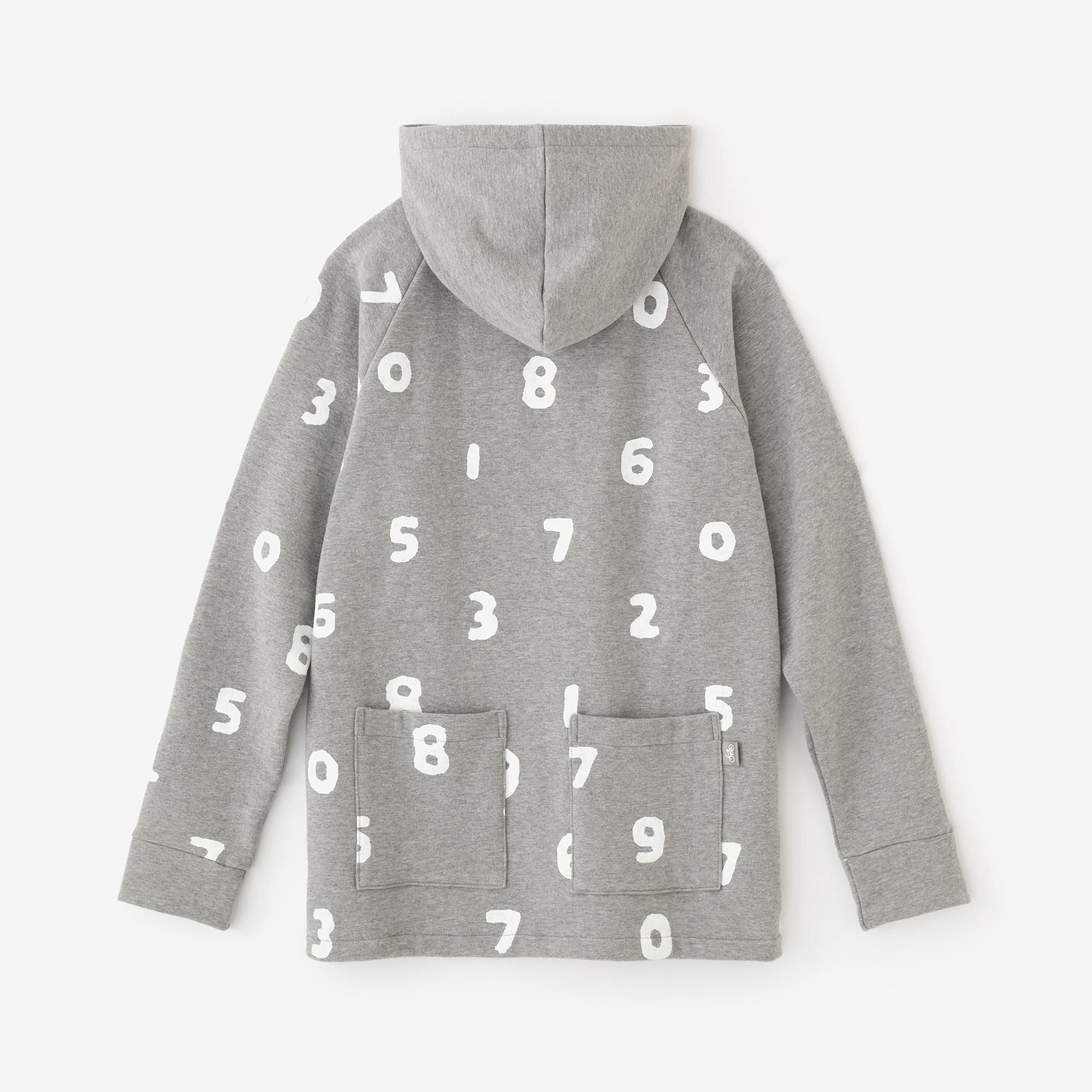 內抓毛BIKE 連帽外套/ SO-SU-U十數和留白灰色