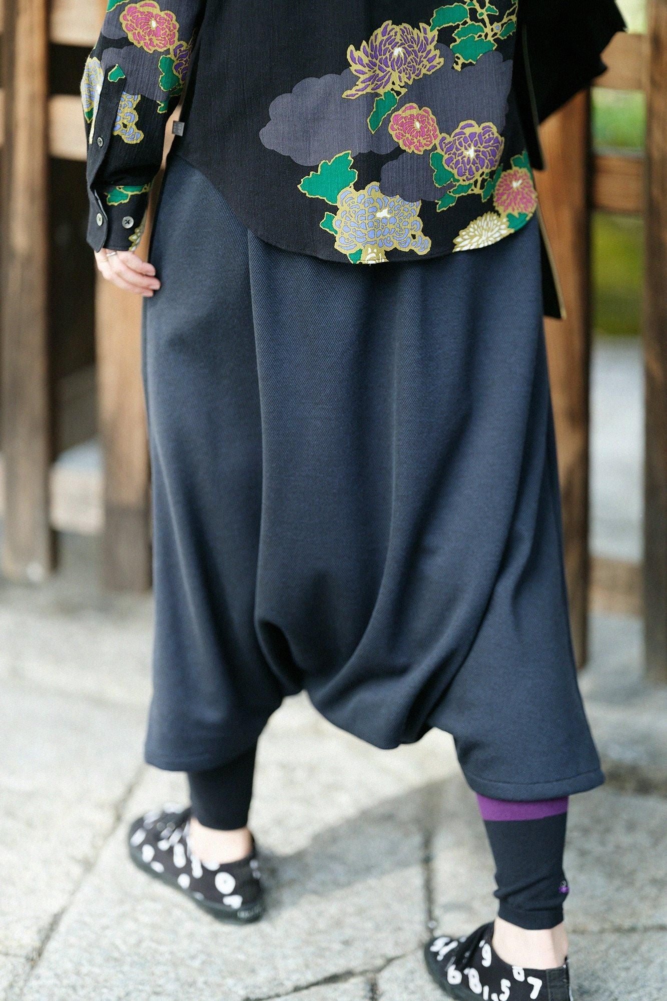 Soft Thermo(R) Kersey粗織布大文字山 飛鼠褲/藍黑色