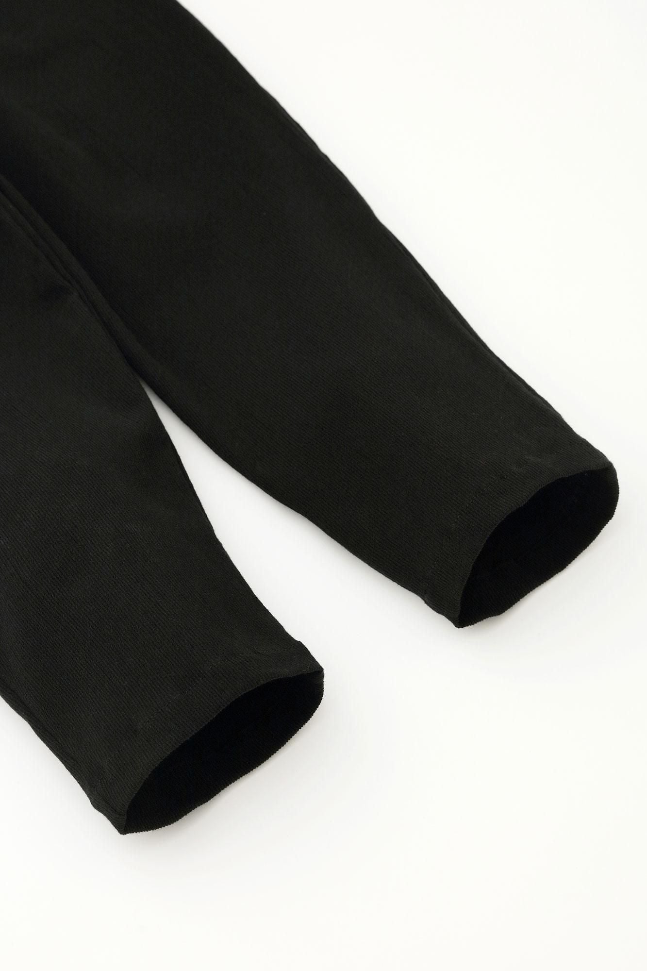 타카시마치지미 20/10 피크 엠보스 이지 테이퍼드 팬츠/검은색