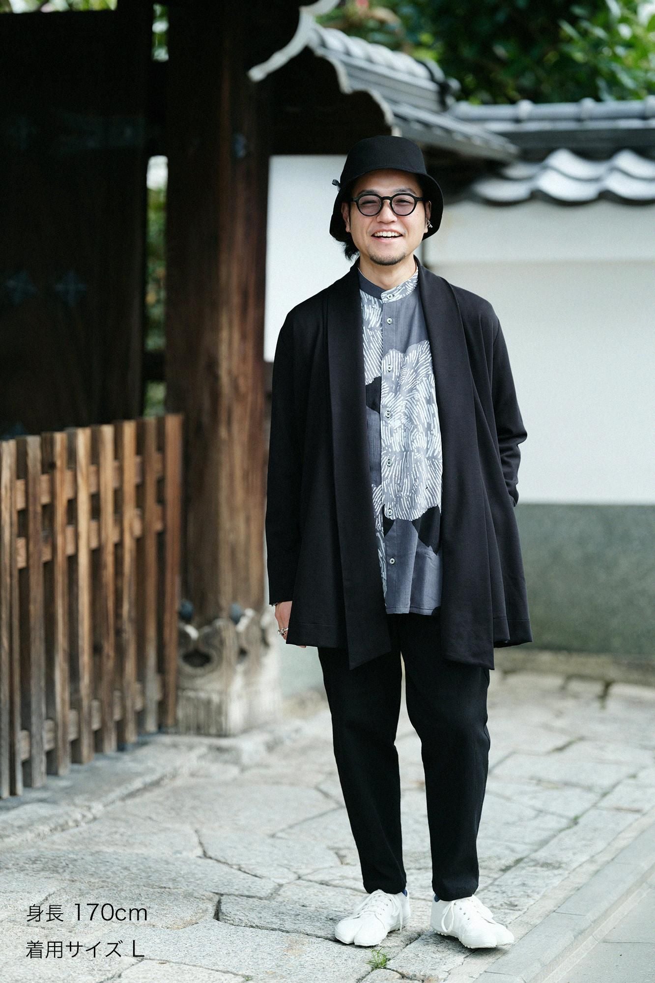 타카시마치지미 20/10 피크 엠보스 이지 테이퍼드 팬츠/검은색