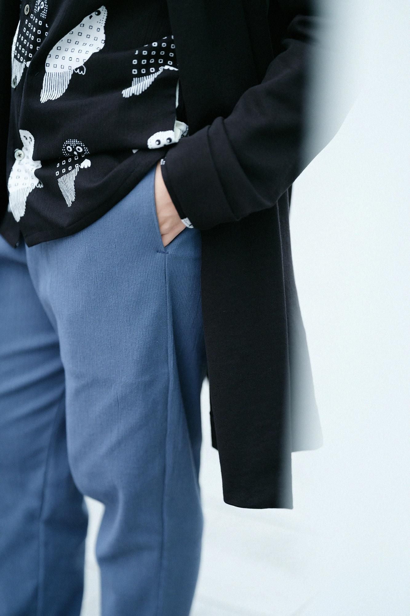 타카시마치지미 20/10 피크 엠보스 이지 테이퍼드 팬츠/고귀한 쥐