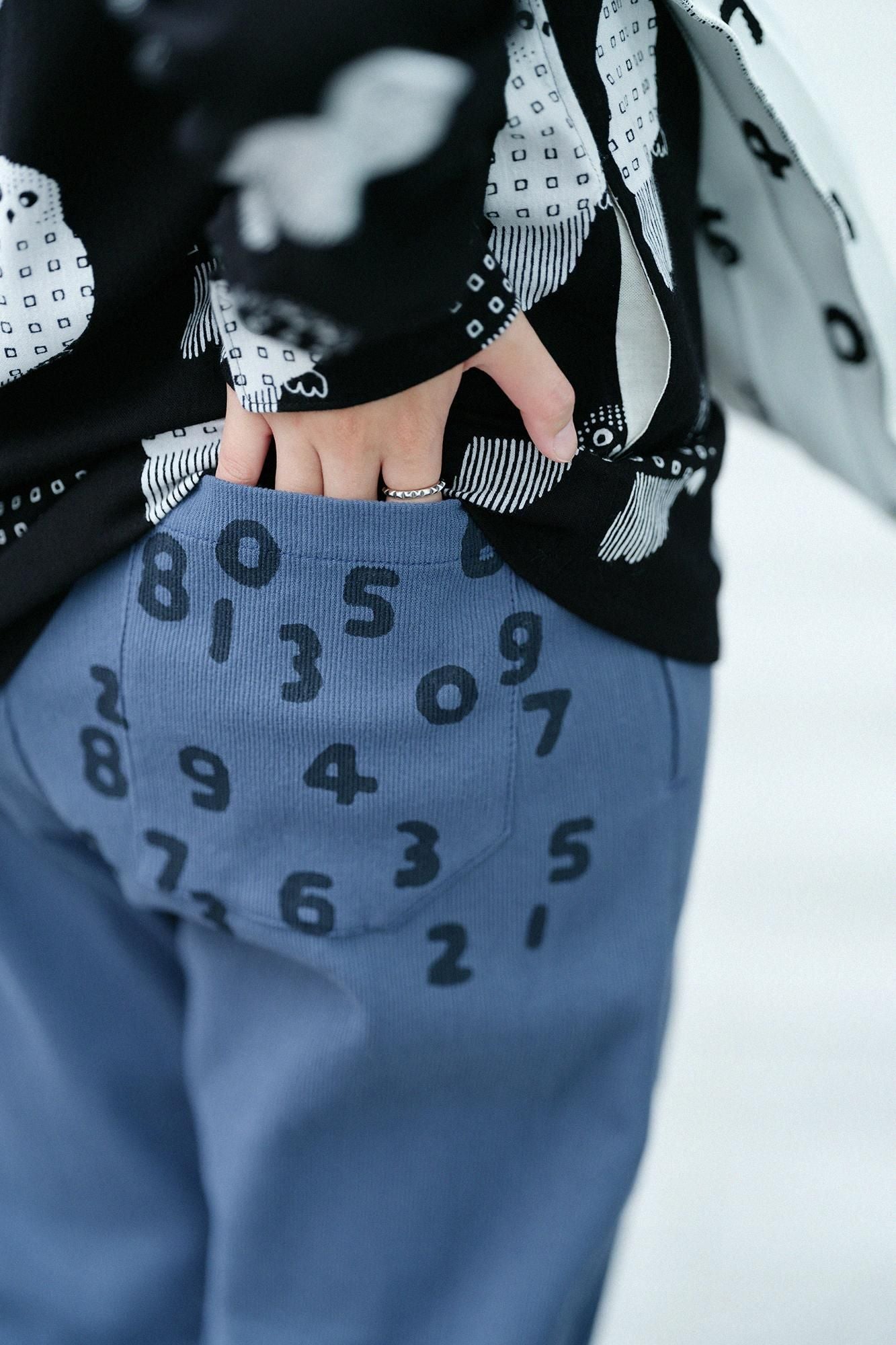 타카시마치지미 20/10 피크 엠보스 이지 테이퍼드 팬츠/고귀한 쥐