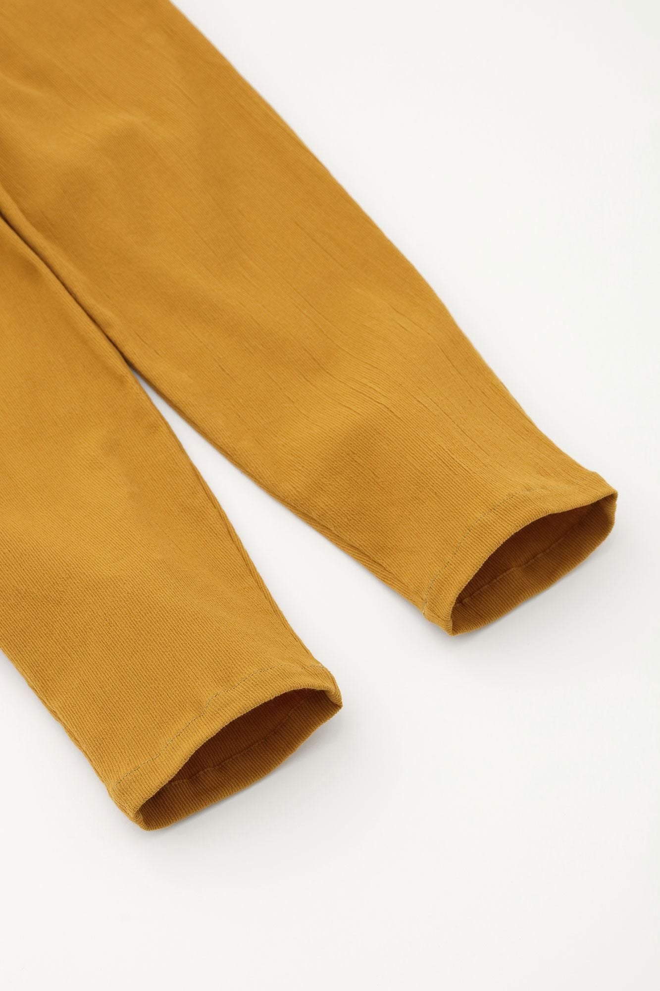 takashima chiku 20/10 Pique浮雕简易锥形裤子/Yamabuki Nezu