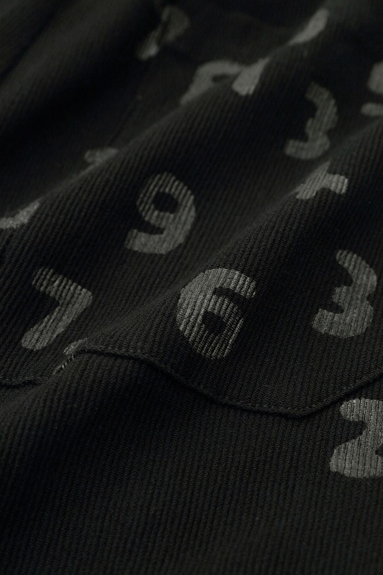 Takashima Jiji 20/10 Piqué-geprägte weite Hose/nasse Farbe