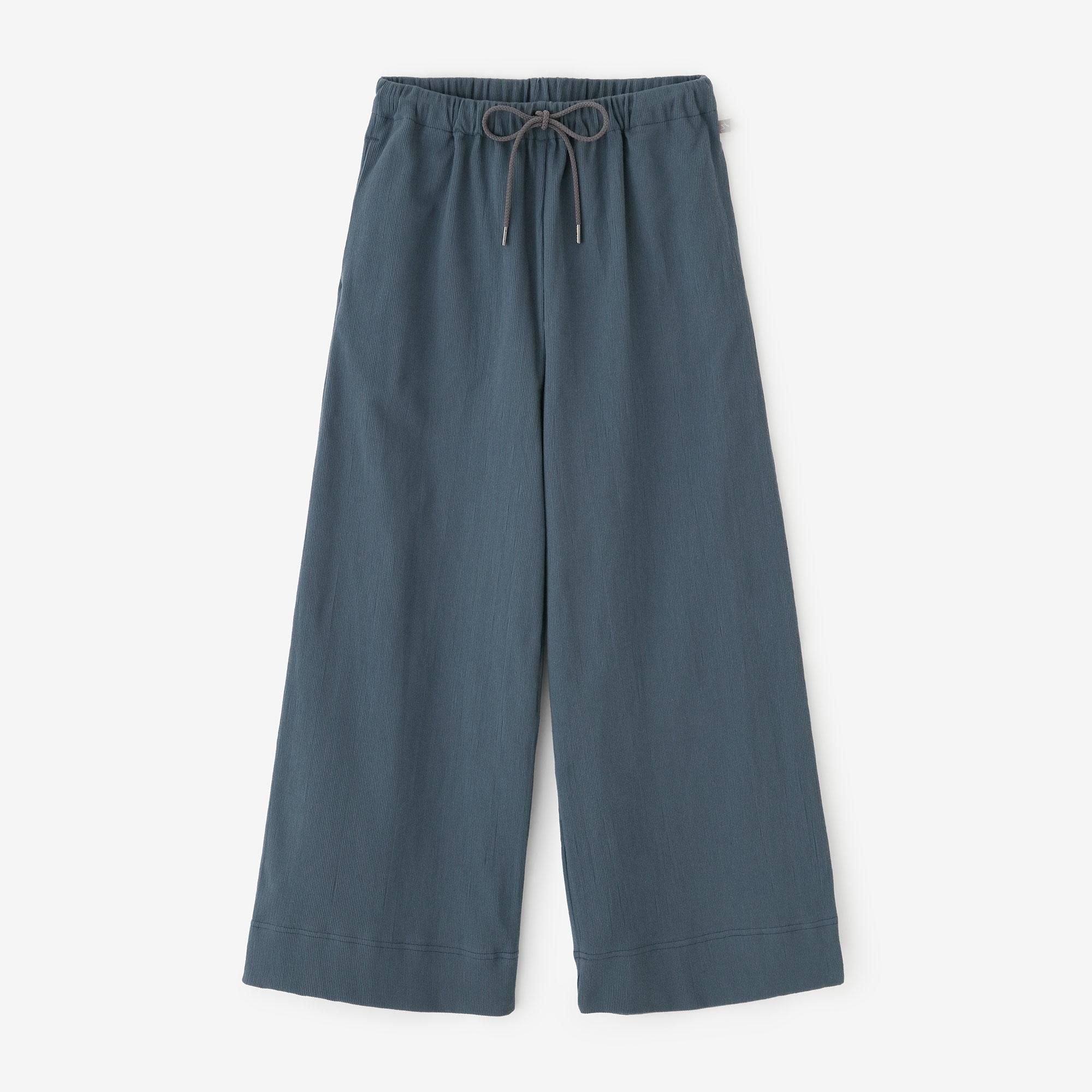 Takashima Jiji 20/10 Piqué-geprägte weite Hose/Kizoku Nezu