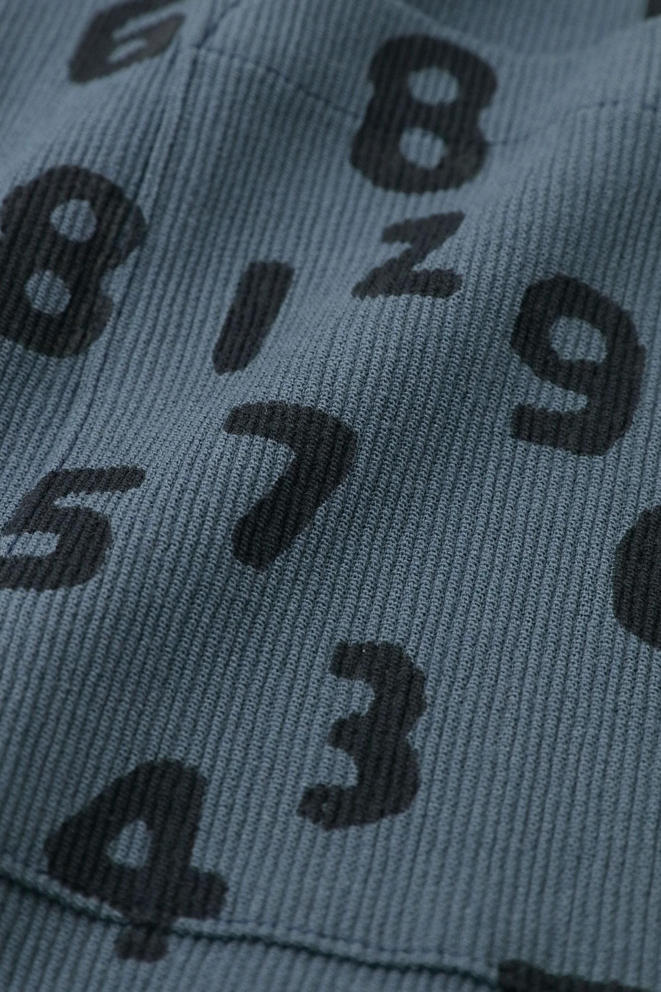 Chizimi Cotton 20/10 Emboss Processed Collar Jacket / Purplish Grey