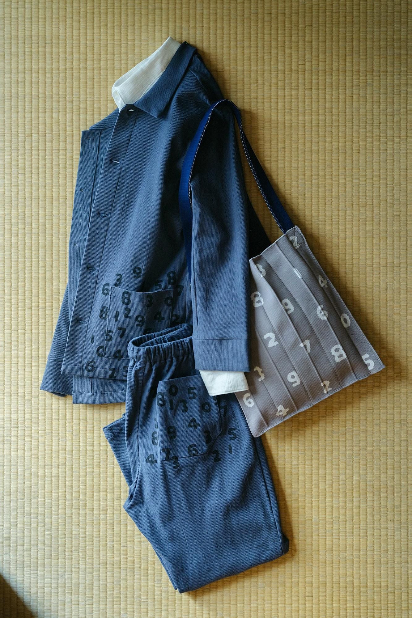 SOU・SOU×KNT365バッグ Knitty/SO-SU-U 薄墨色(うすずみいろ)