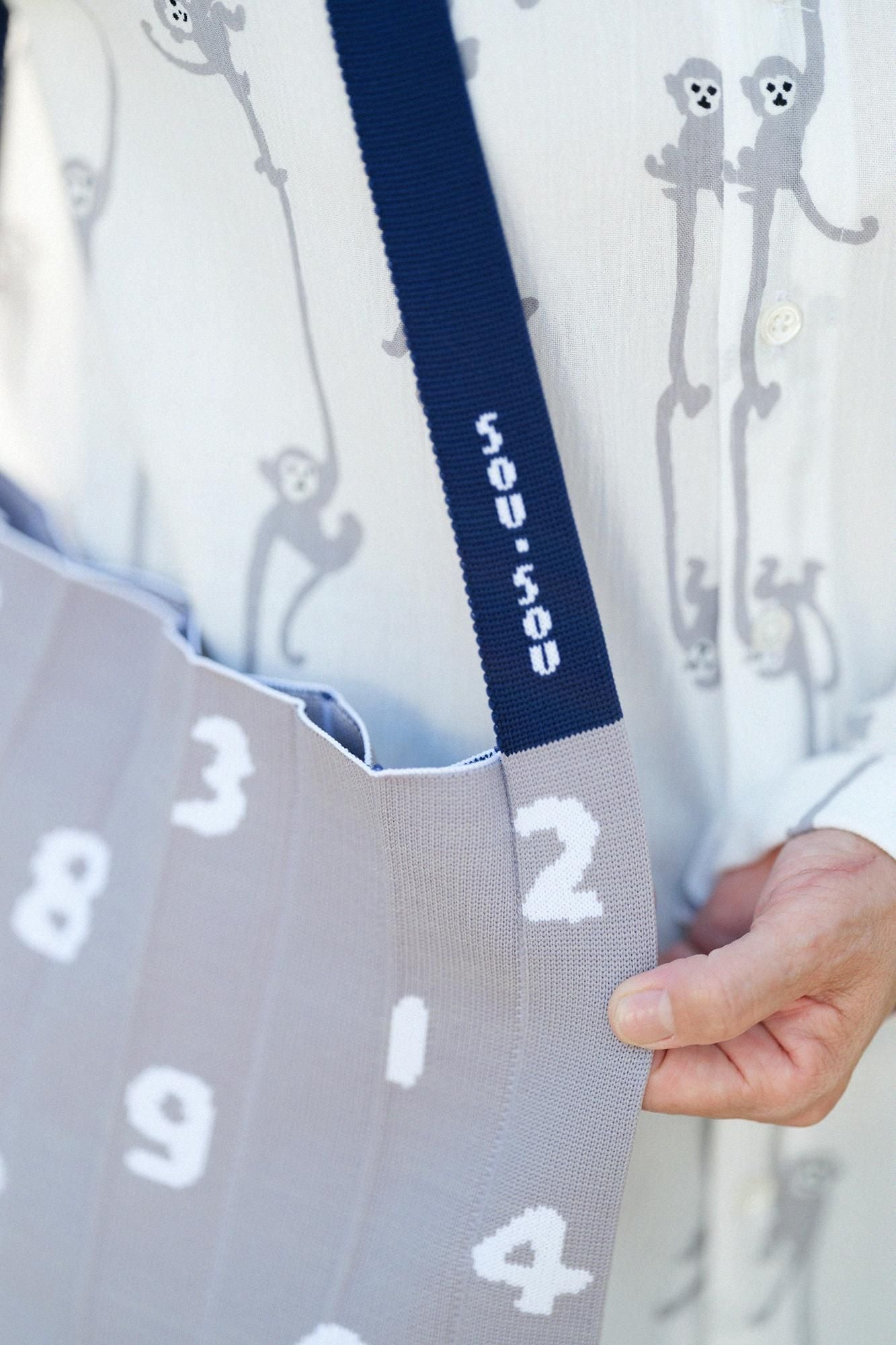 SOU・SOU×KNT365バッグ Knitty/SO-SU-U 薄墨色(うすずみいろ)