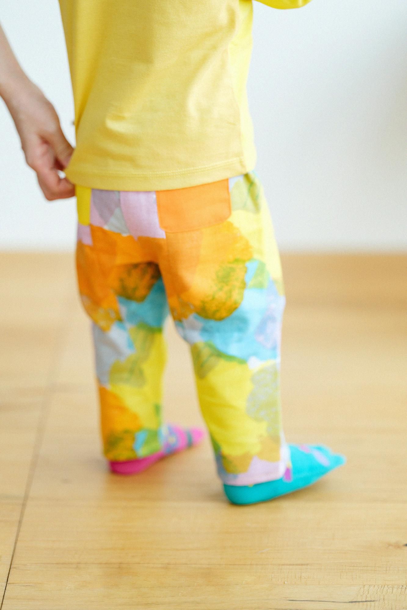 ●伊勢木棉童裝長褲附裡襯/Oboro