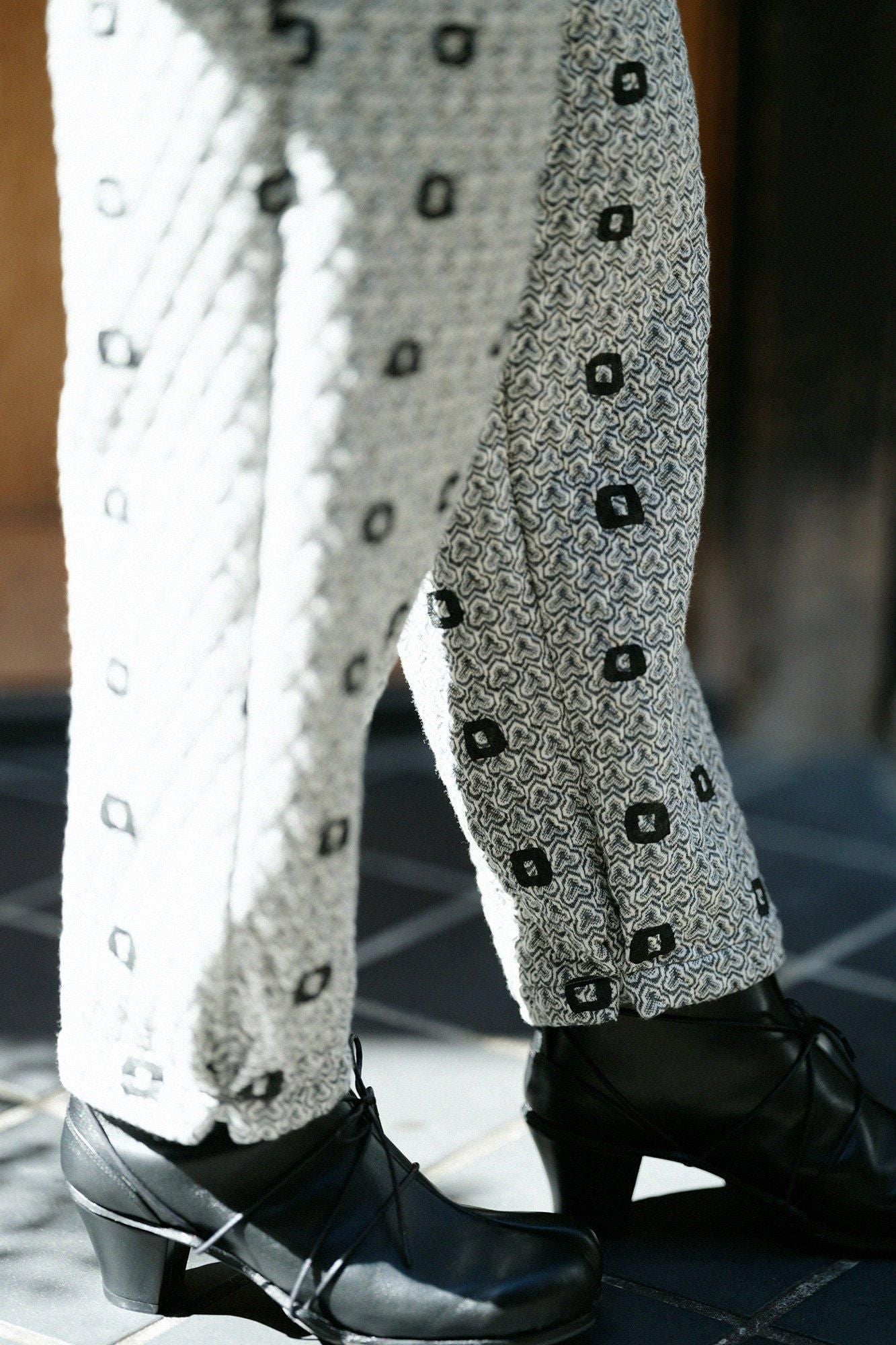 Pad Stitch Monpe Workers Pants / Heartwarming