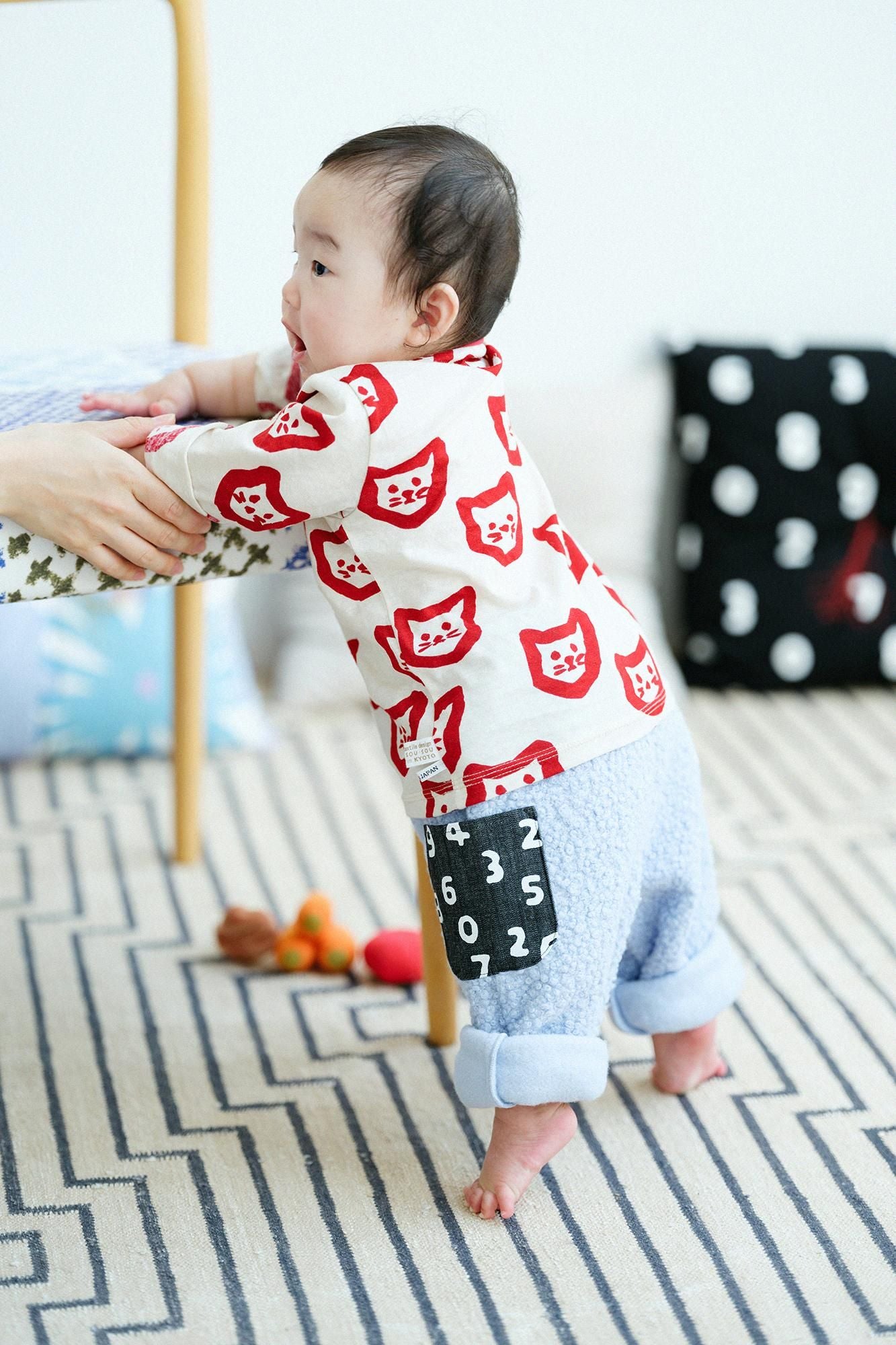 ●Boa Monpe Pants for Kids / Light Blue