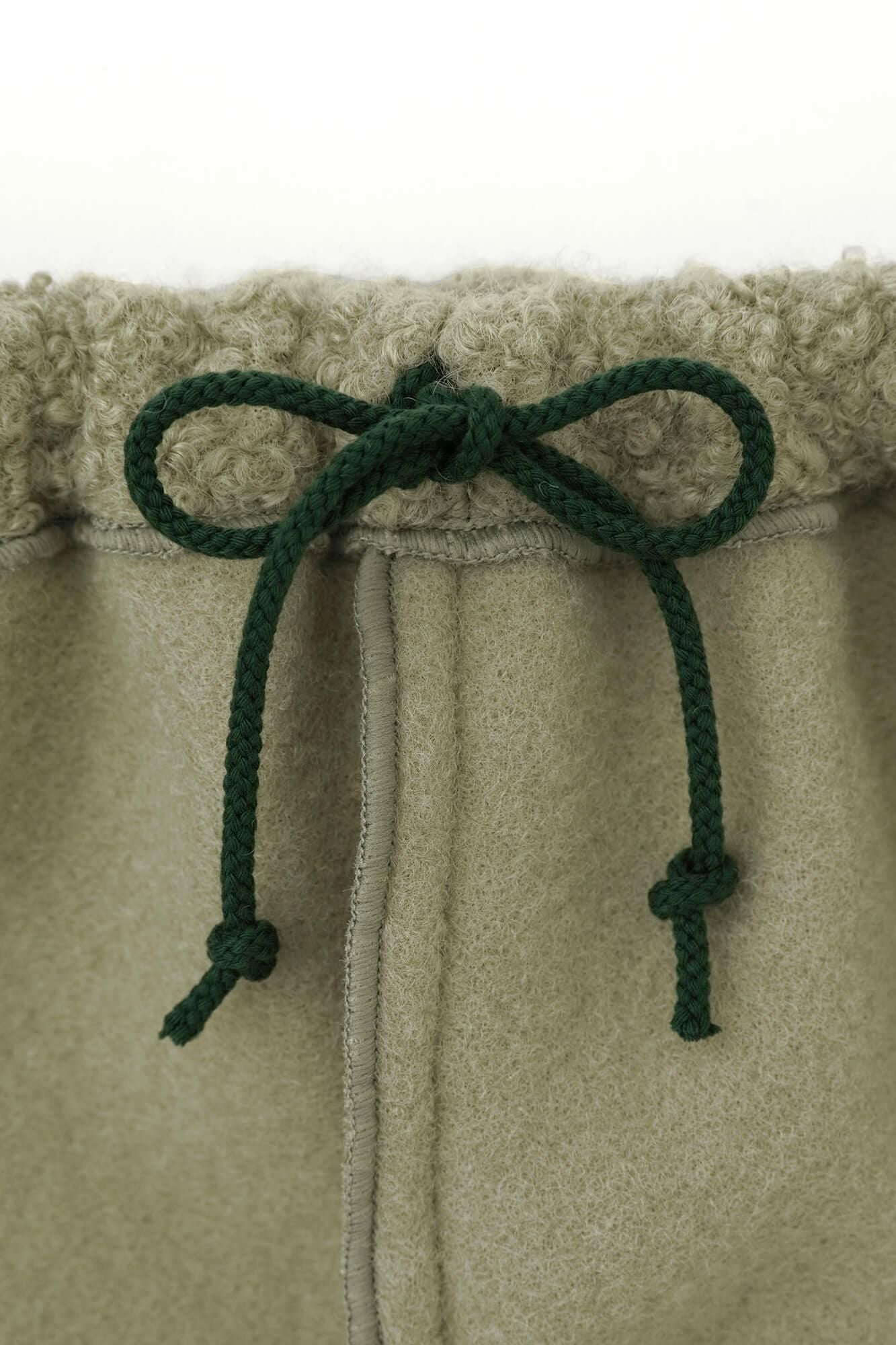 ●仿毛童裝長褲/灰綠色