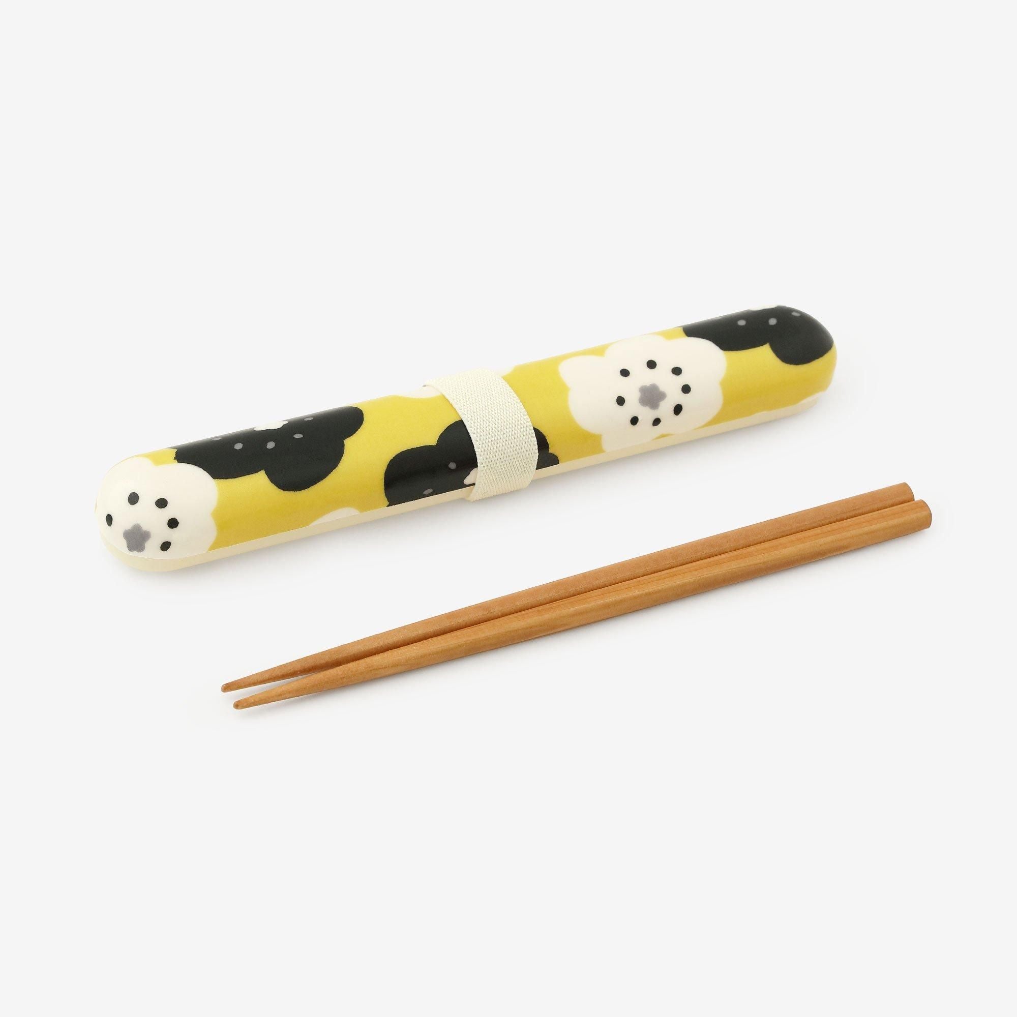 SOU・SOU×POKETLE Cloth-covered Chopsticks Case / Smile