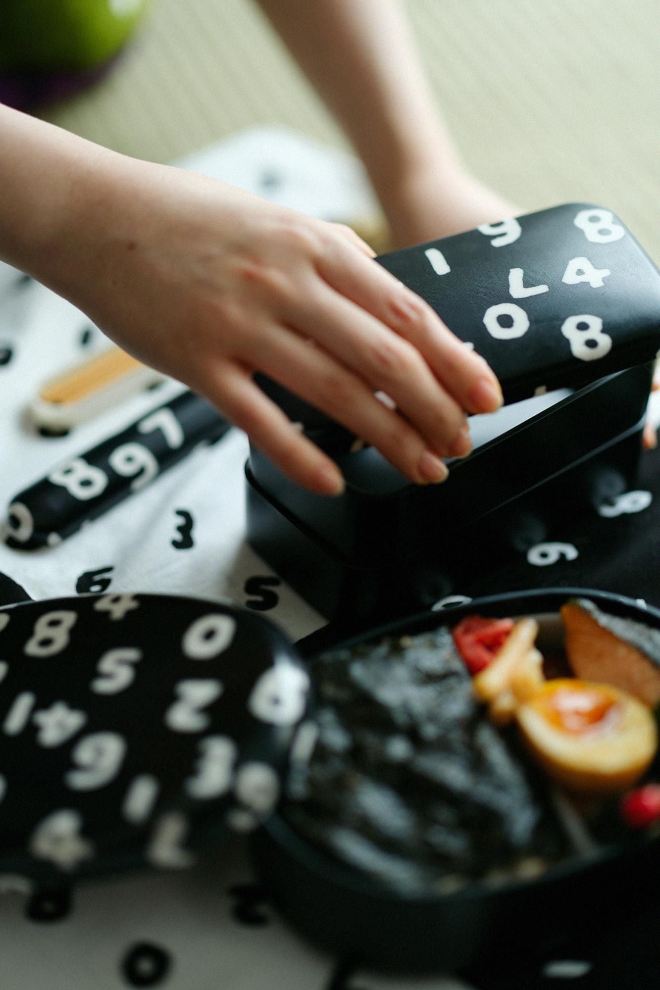 SOU・SOU×POKETLE布貼便當盒 角形/ SO-SU-U十數 昆 上下