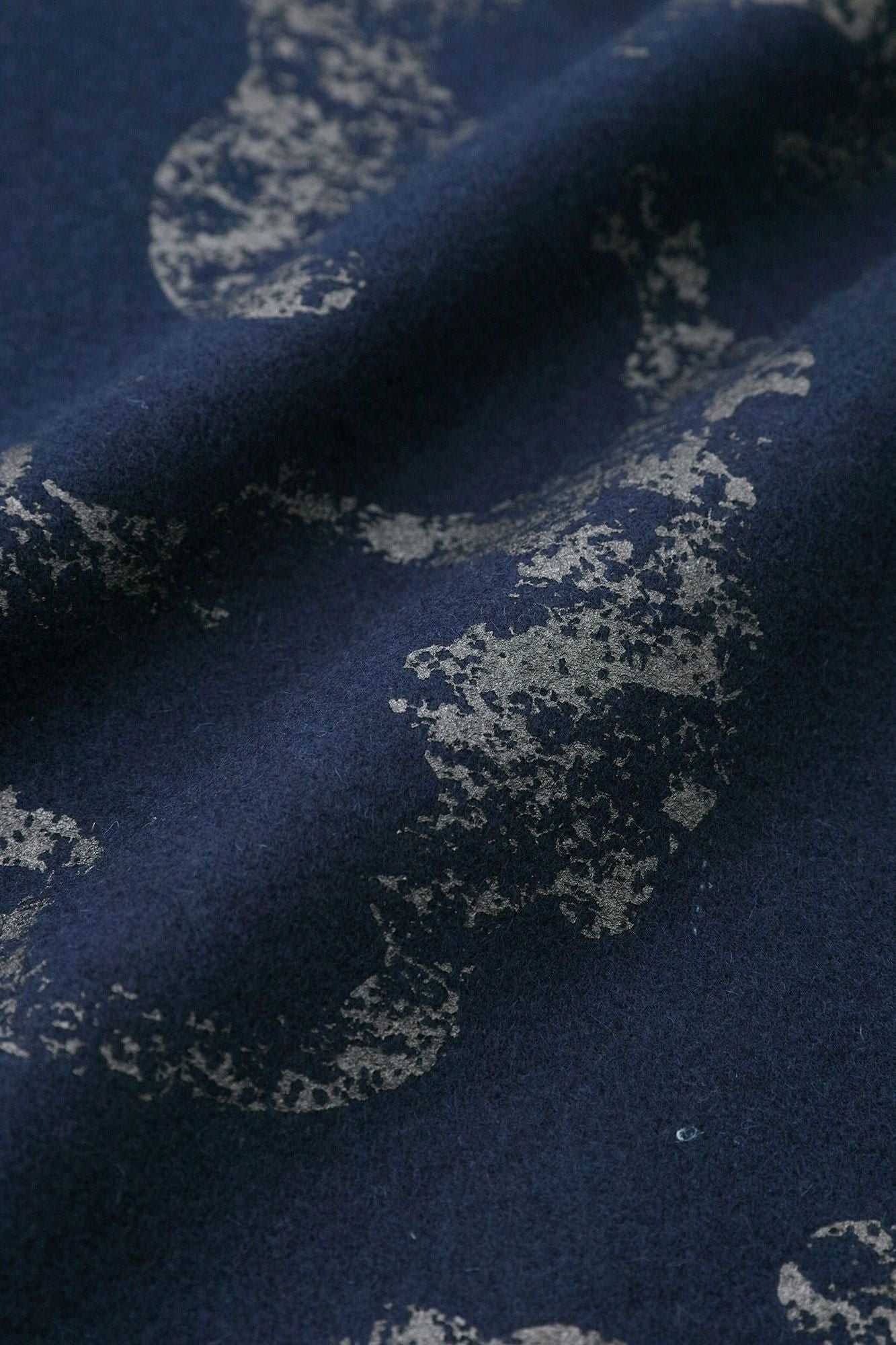 羊毛麥爾登陣羽織/怒濤 時代寶藍色