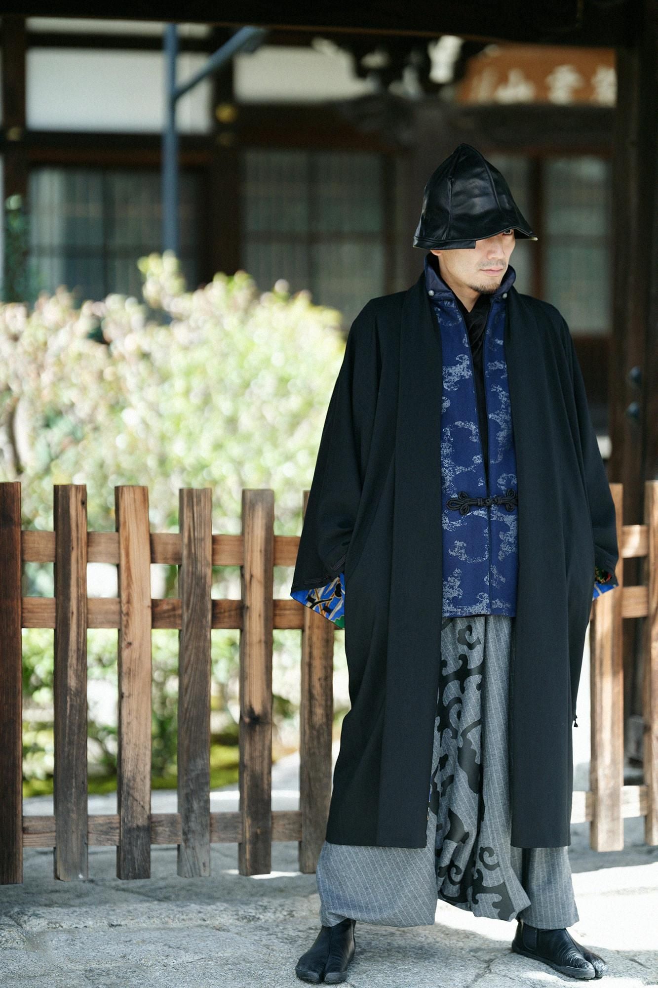 羊毛麥爾登陣羽織/怒濤 時代寶藍色