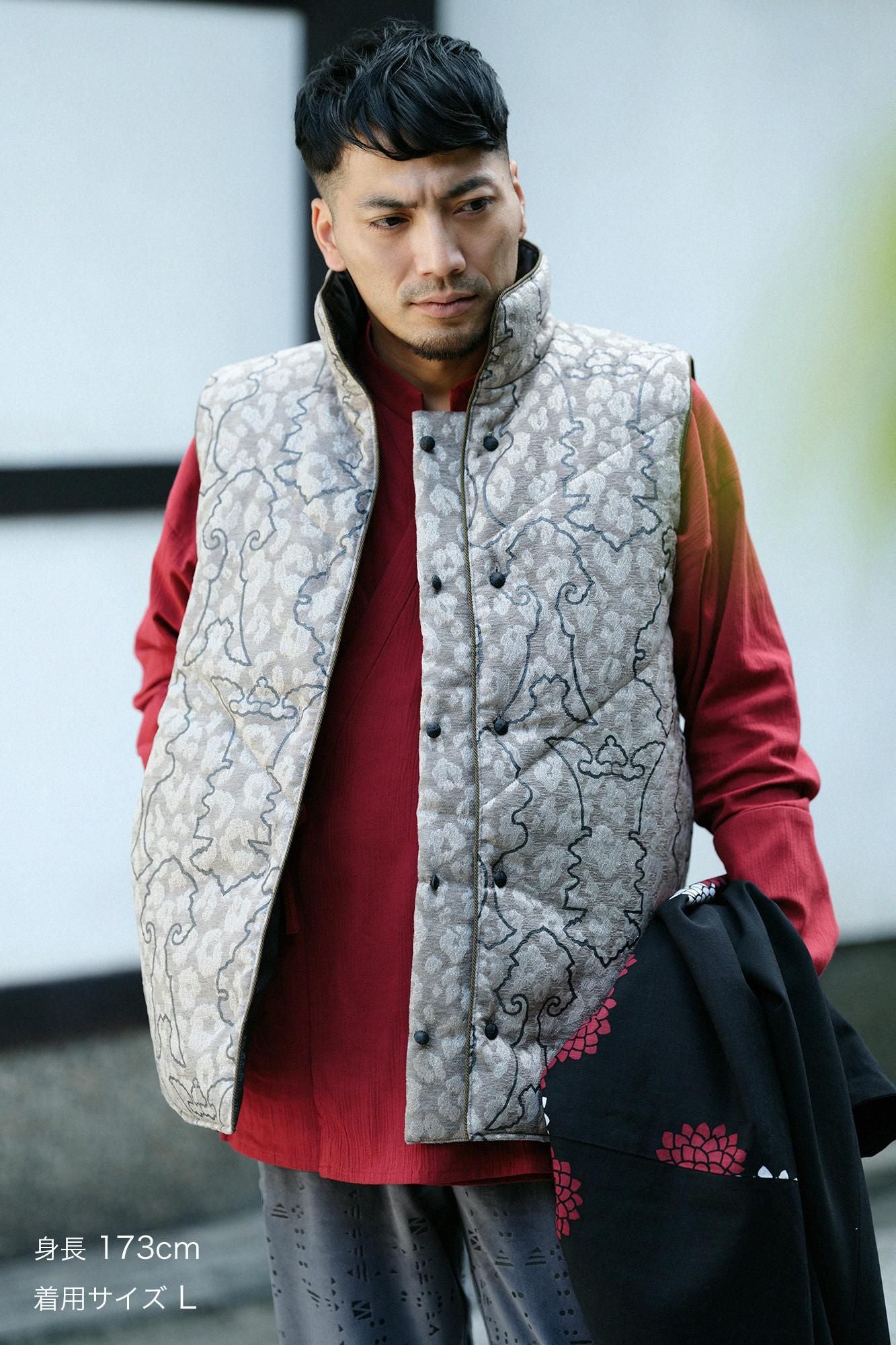 Tweed Jinbaori Padded / Decorative Metal Fittings