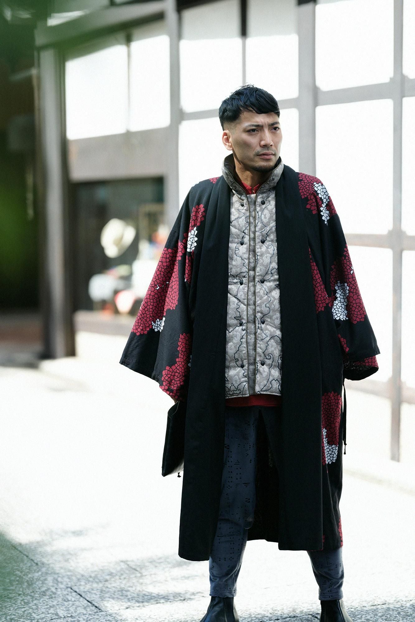 Tweed Jinbaori Padded / Decorative Metal Fittings