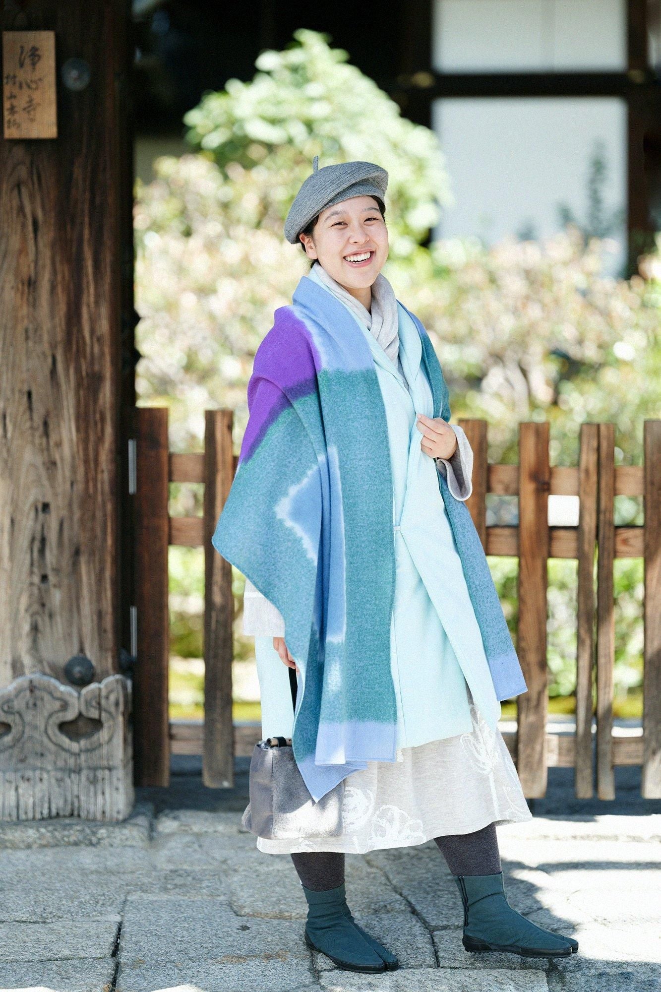 假nubuck long chinbaori(nagajinbaori)衬里 /瓶盖(kamenokeki)