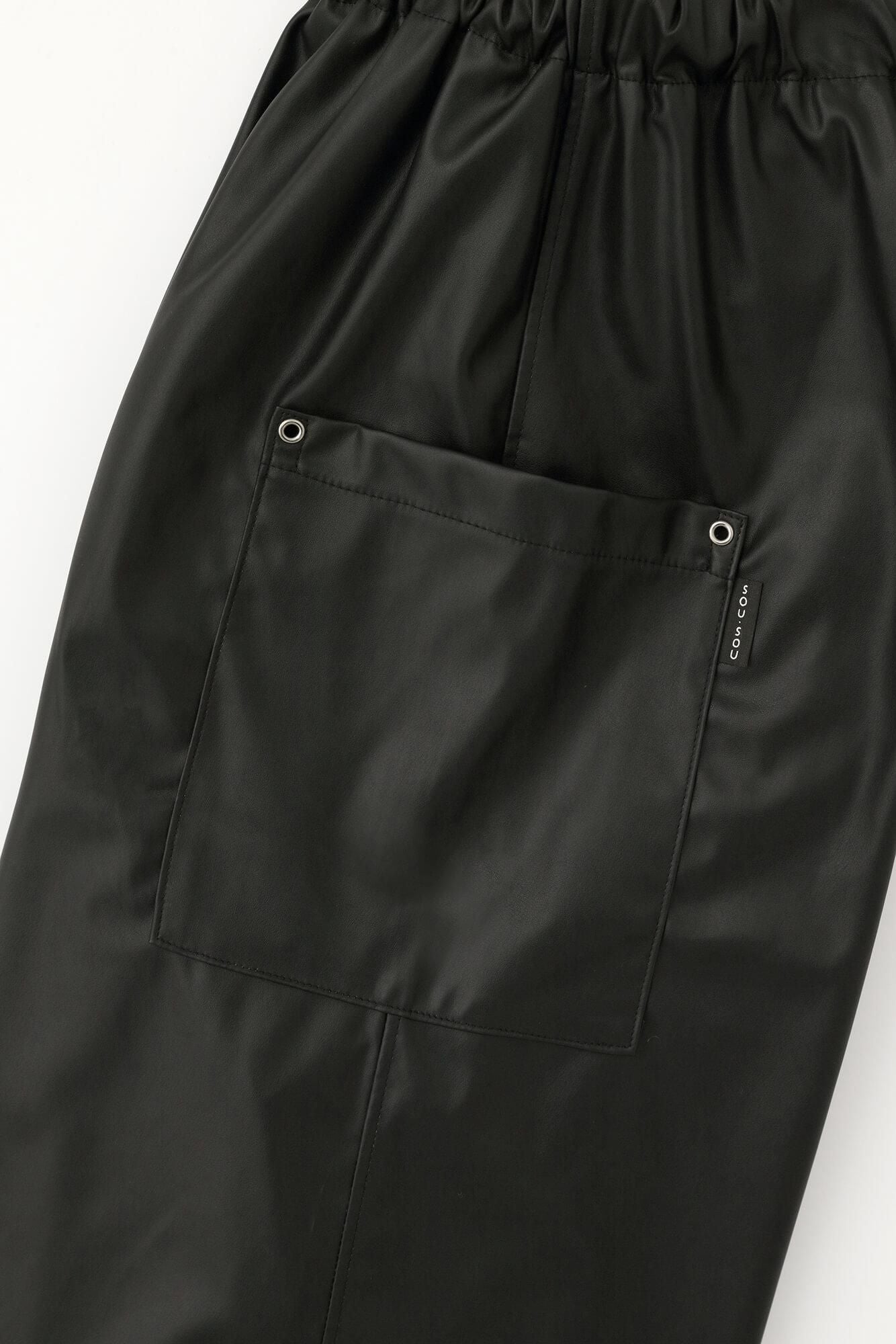 フェイクレザー 裁付(たっつけ)えんゆう穿き2.0/濡羽色(ぬればいろ)