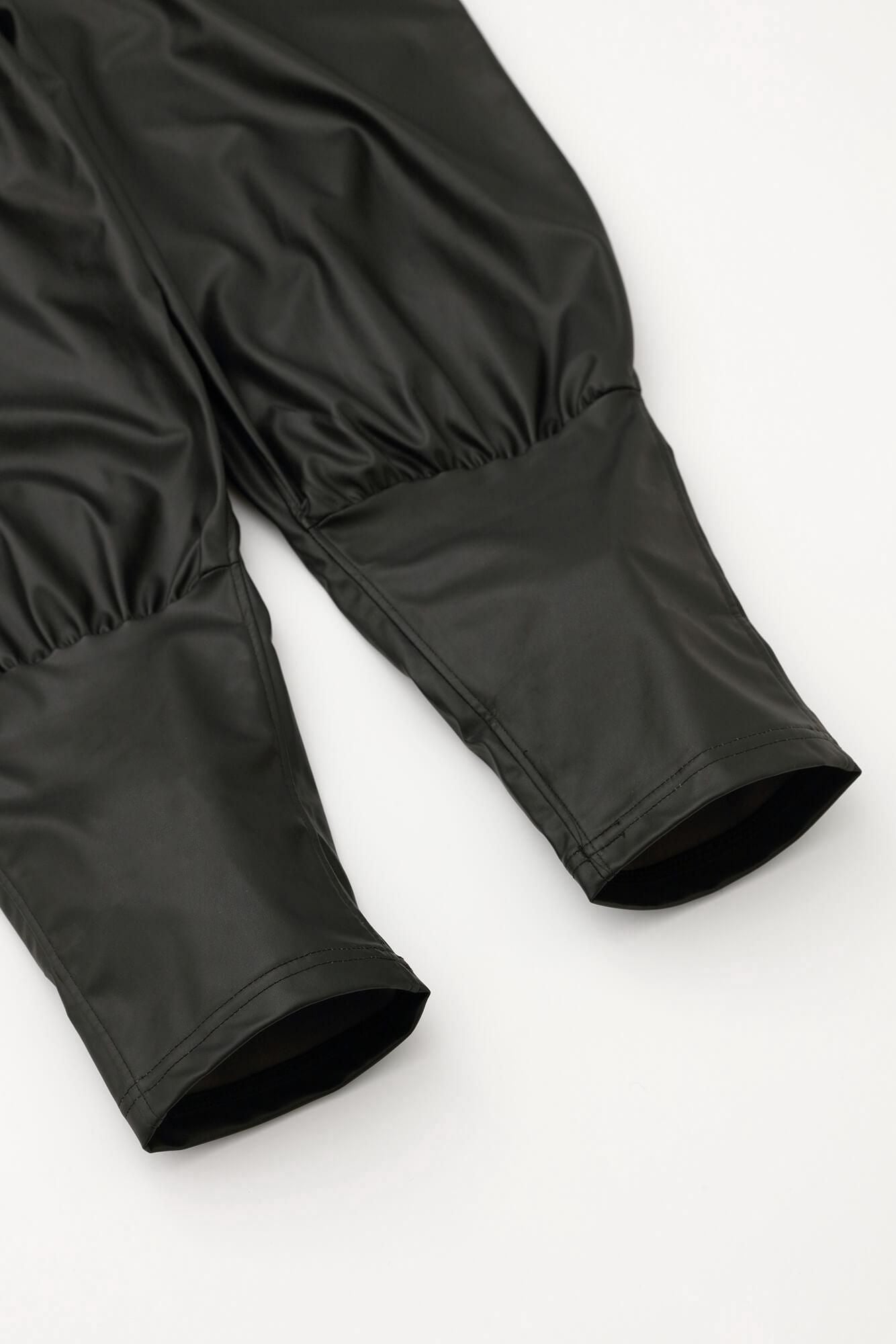 フェイクレザー 裁付(たっつけ)えんゆう穿き2.0/濡羽色(ぬればいろ)