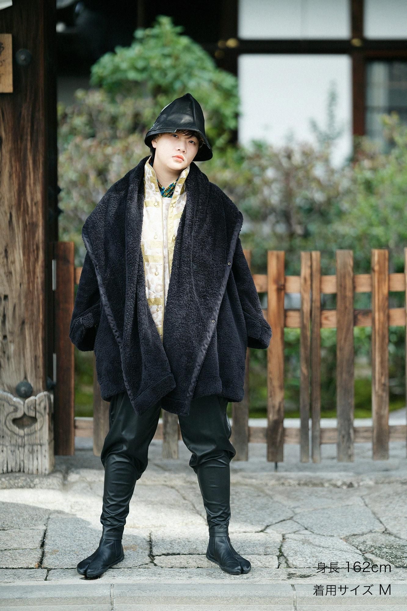 フェイクレザー 裁付(たっつけ)えんゆう穿き2.0/濡羽色(ぬればいろ)