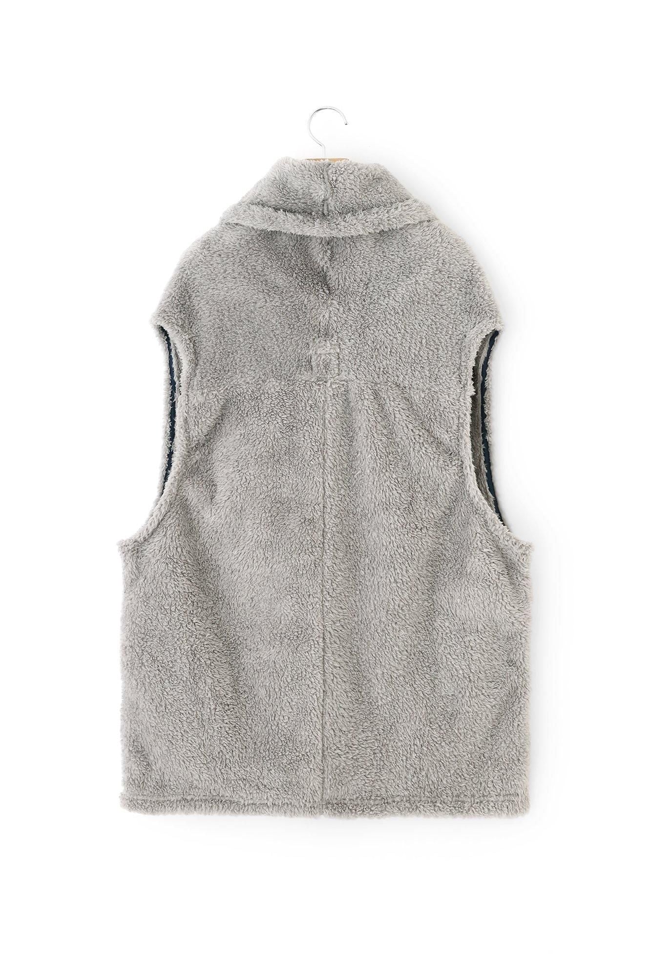 ボア 莢(さや) 単(ひとえ)/銀鼠(ぎんねず)