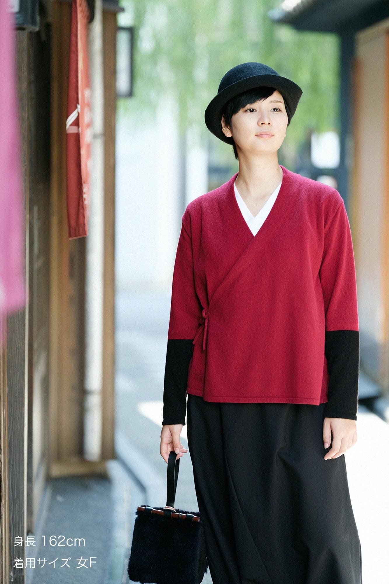 SOU・SOU× 알파 캐시미어 색이 다른소매 마키에리(다른) / 계란 크기의 몸 (영어)