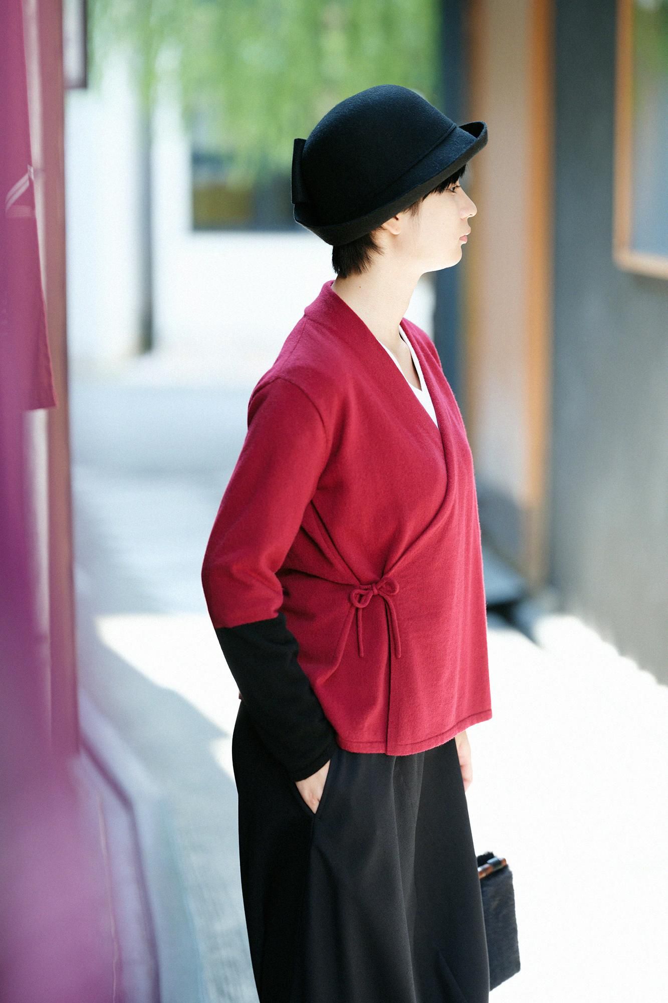 SOU・SOU× 알파 캐시미어 색이 다른소매 마키에리(다른) / 계란 크기의 몸 (영어)