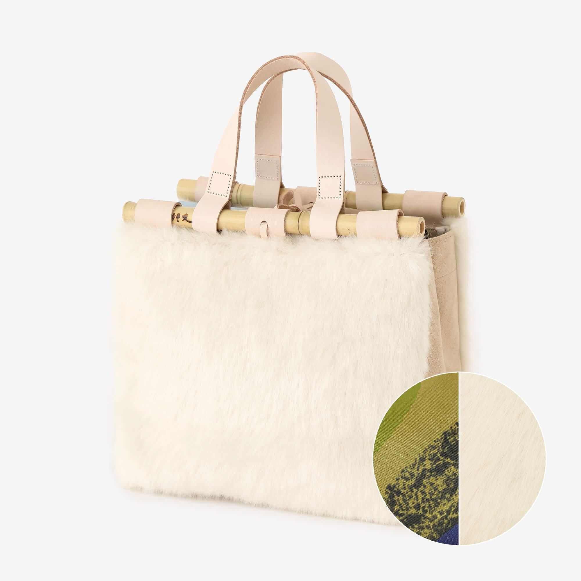 フェイクファー 道行小筥(みちゆきこばこ) /生白(きじろ)×おぼろ