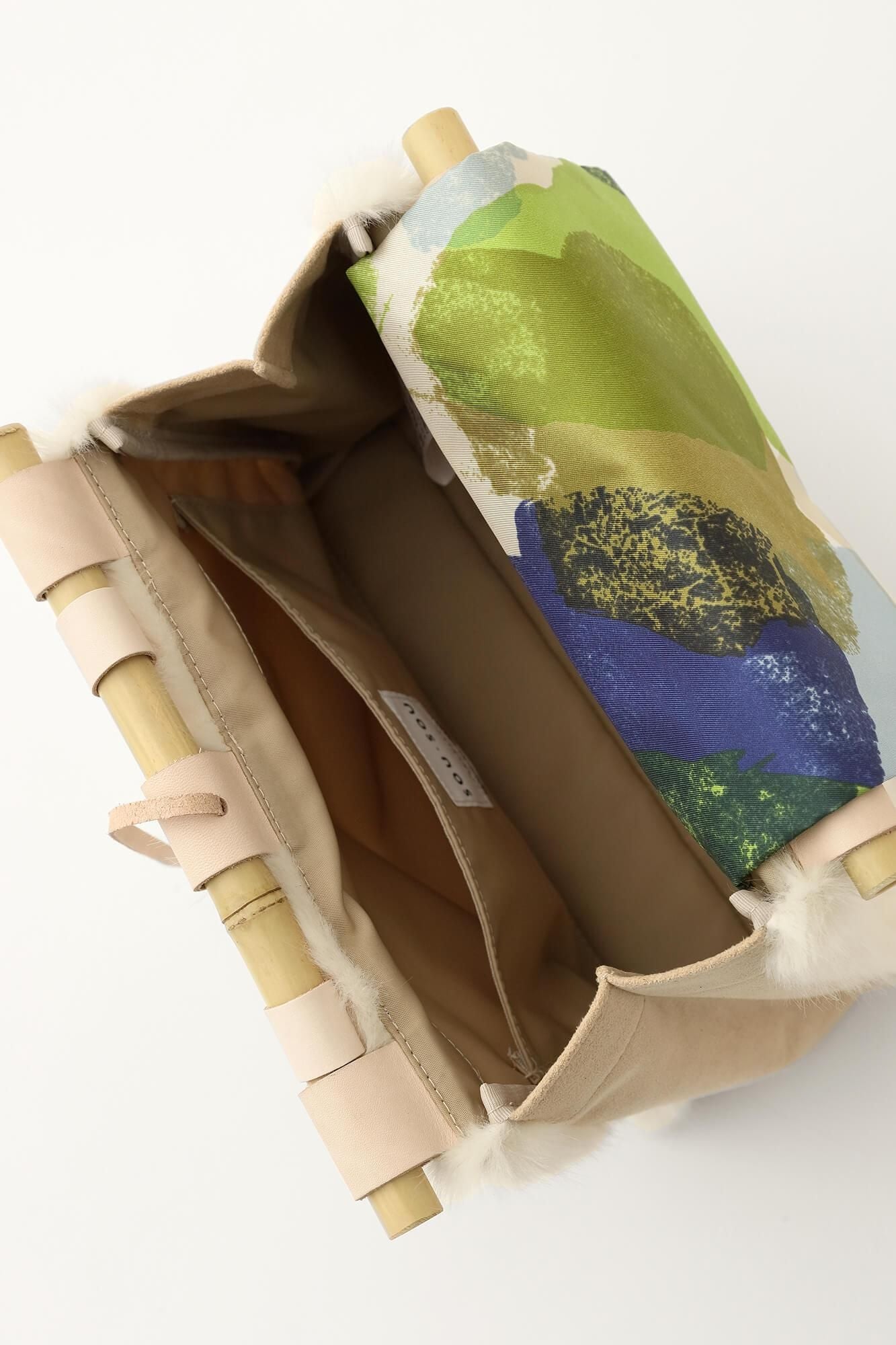 フェイクファー 道行小筥(みちゆきこばこ) /生白(きじろ)×おぼろ