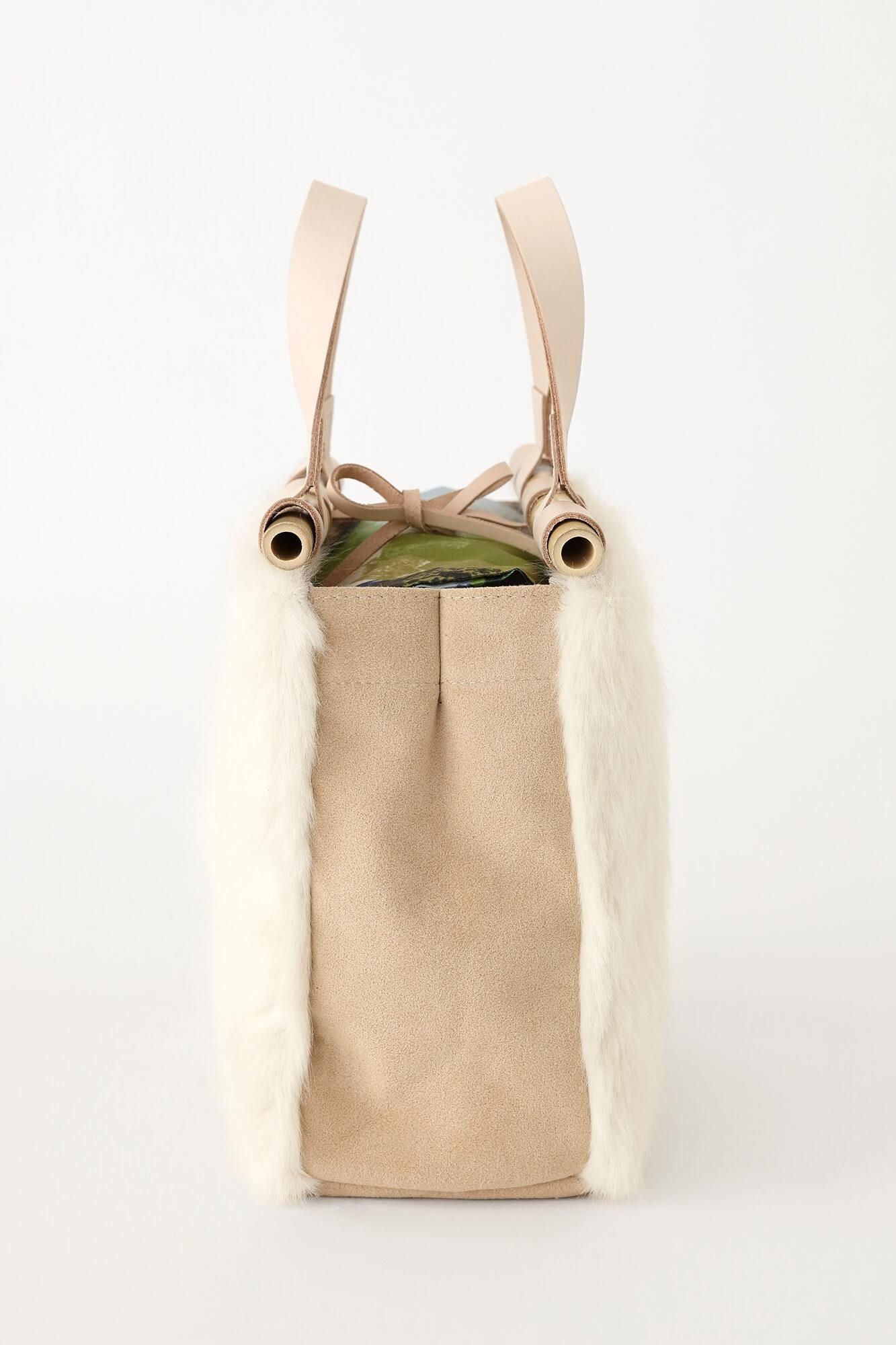 フェイクファー 道行小筥(みちゆきこばこ) /生白(きじろ)×おぼろ