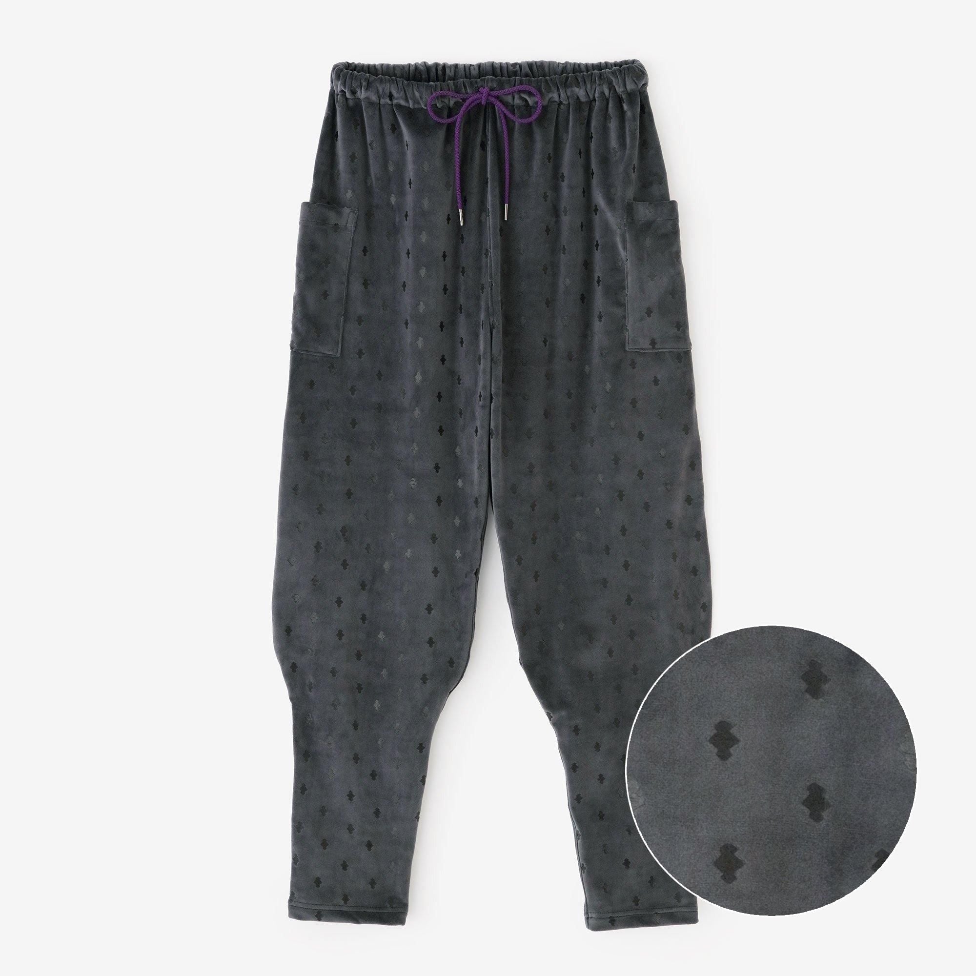 両面起毛 阿弥(あみ) 裁付(たっつけ)えんゆう穿き/重ね菱(かさねびし) 鋼色(はがねいろ)