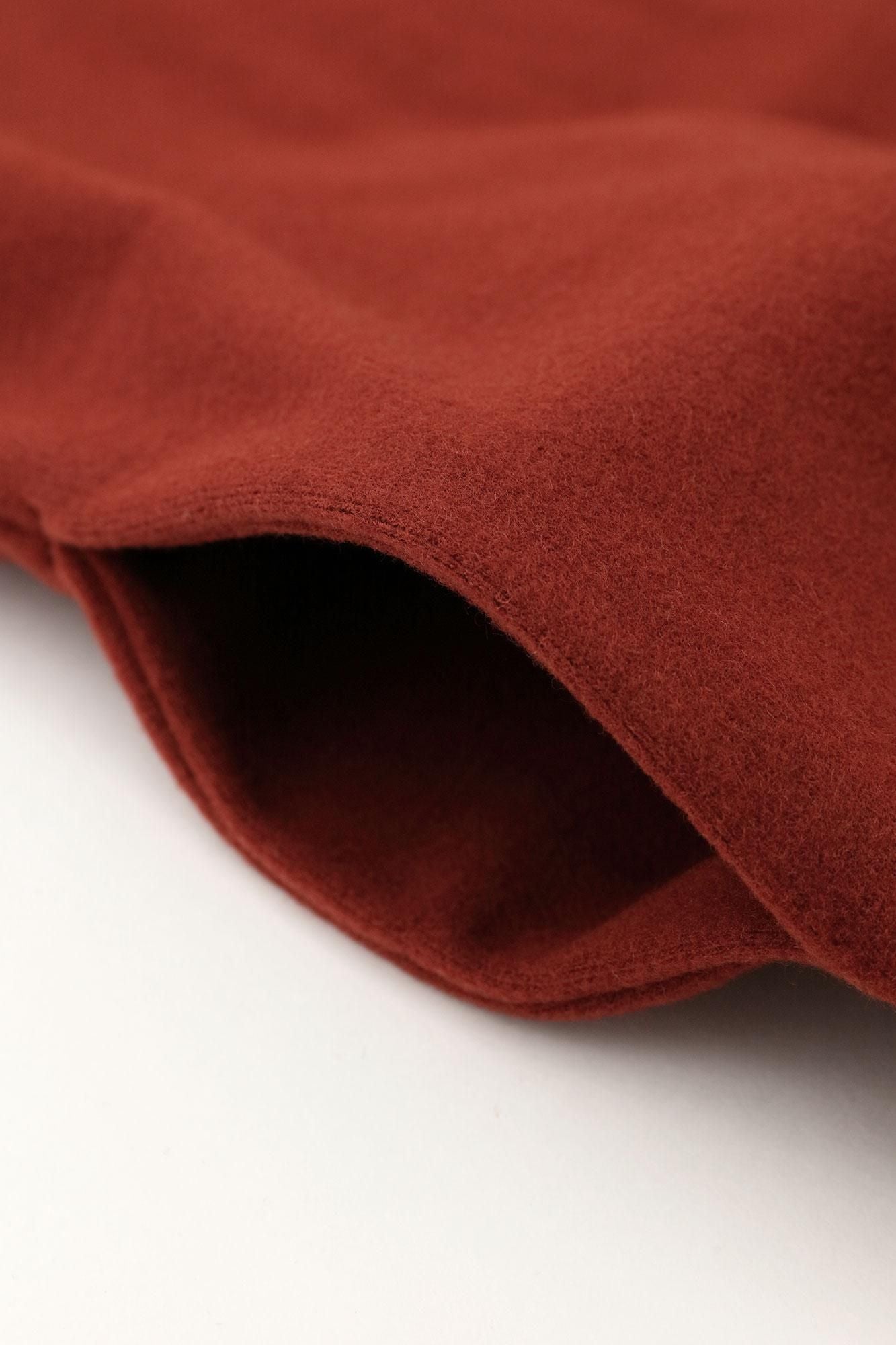 壓縮 雙面編 長方形洋裝(长方形)/萬波(满帕)和留白 磚紅色