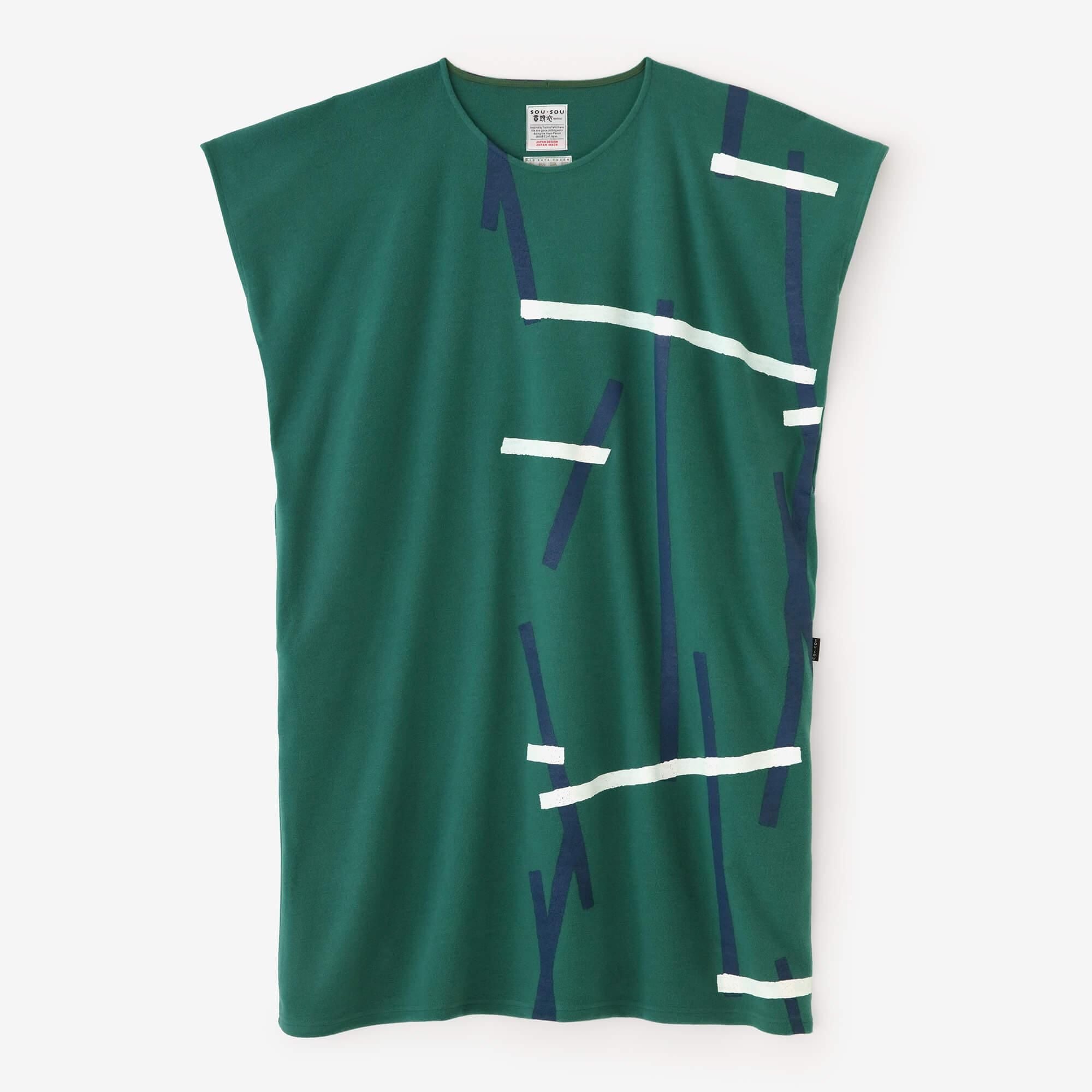 【官網限定】壓縮 雙面編 長方形洋裝(chohokei)/tobi和留白 綠色