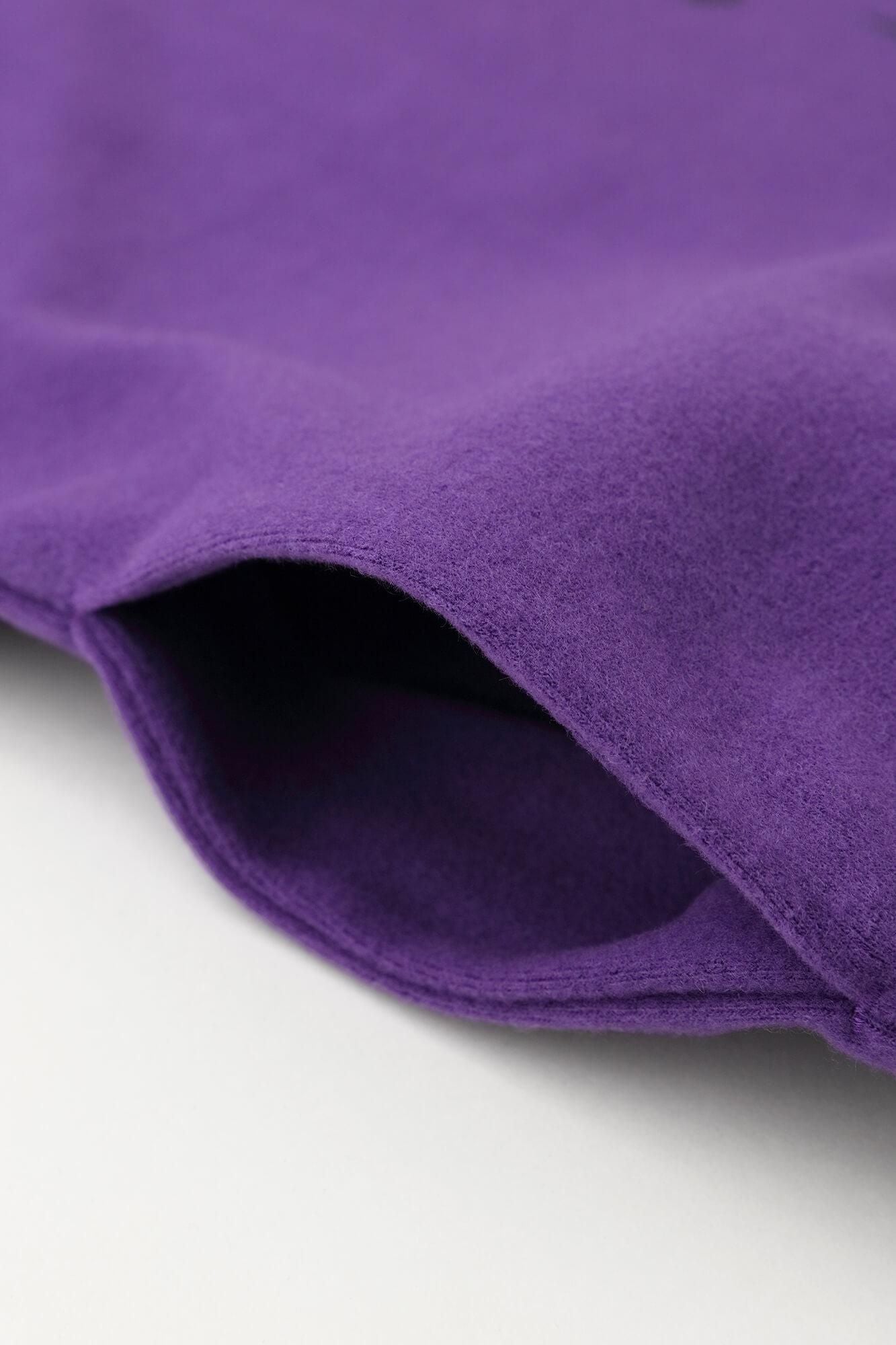 壓縮雙面編長方形洋裝/落落大方和留白江戸紫